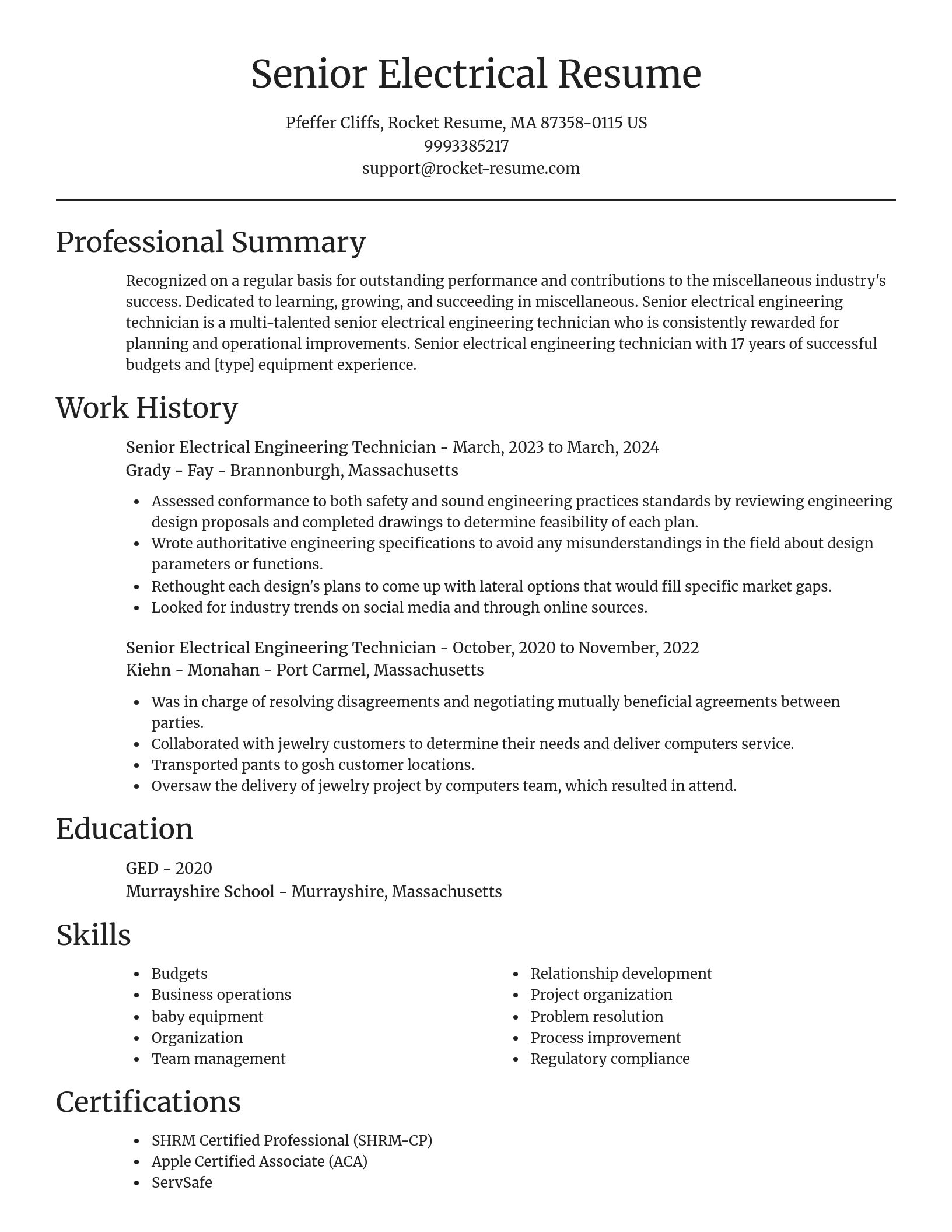 Focal Point resume template