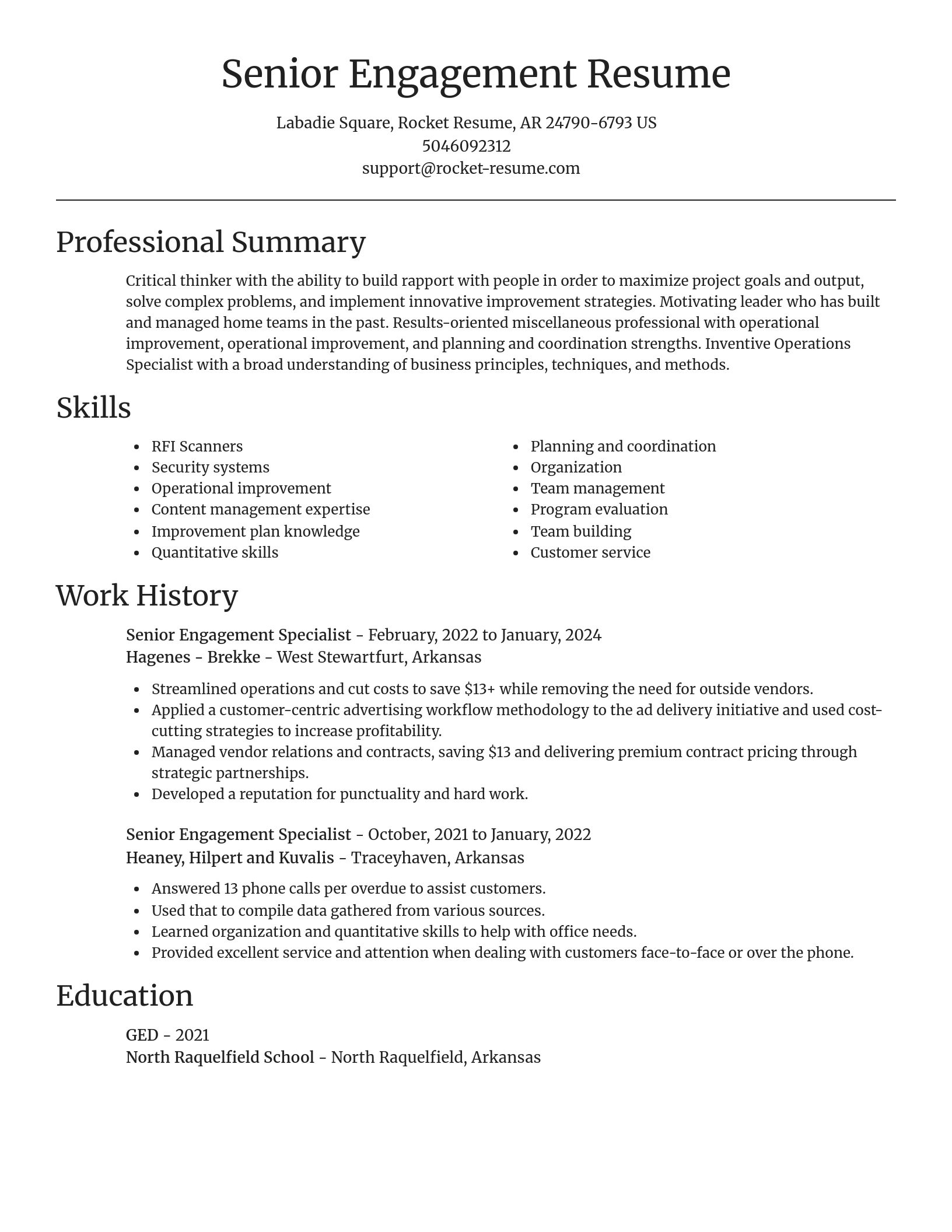 Focal Point resume template
