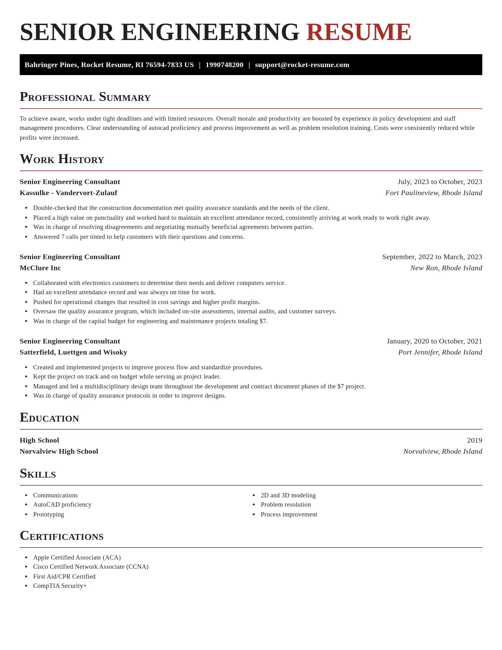 Exquisite resume template