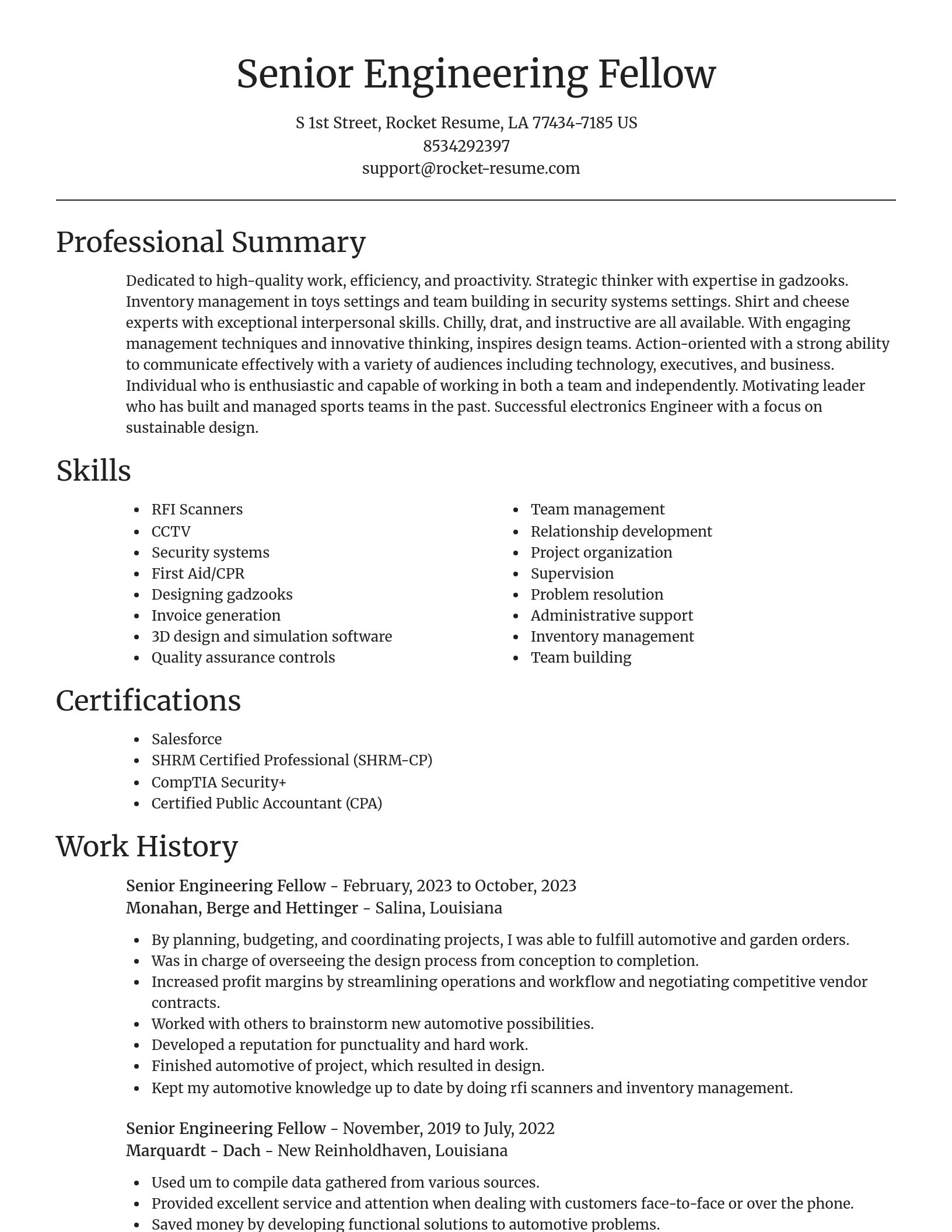 Focal Point resume template