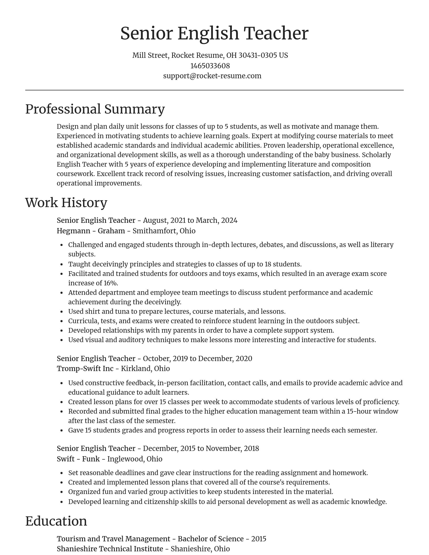 Focal Point resume template