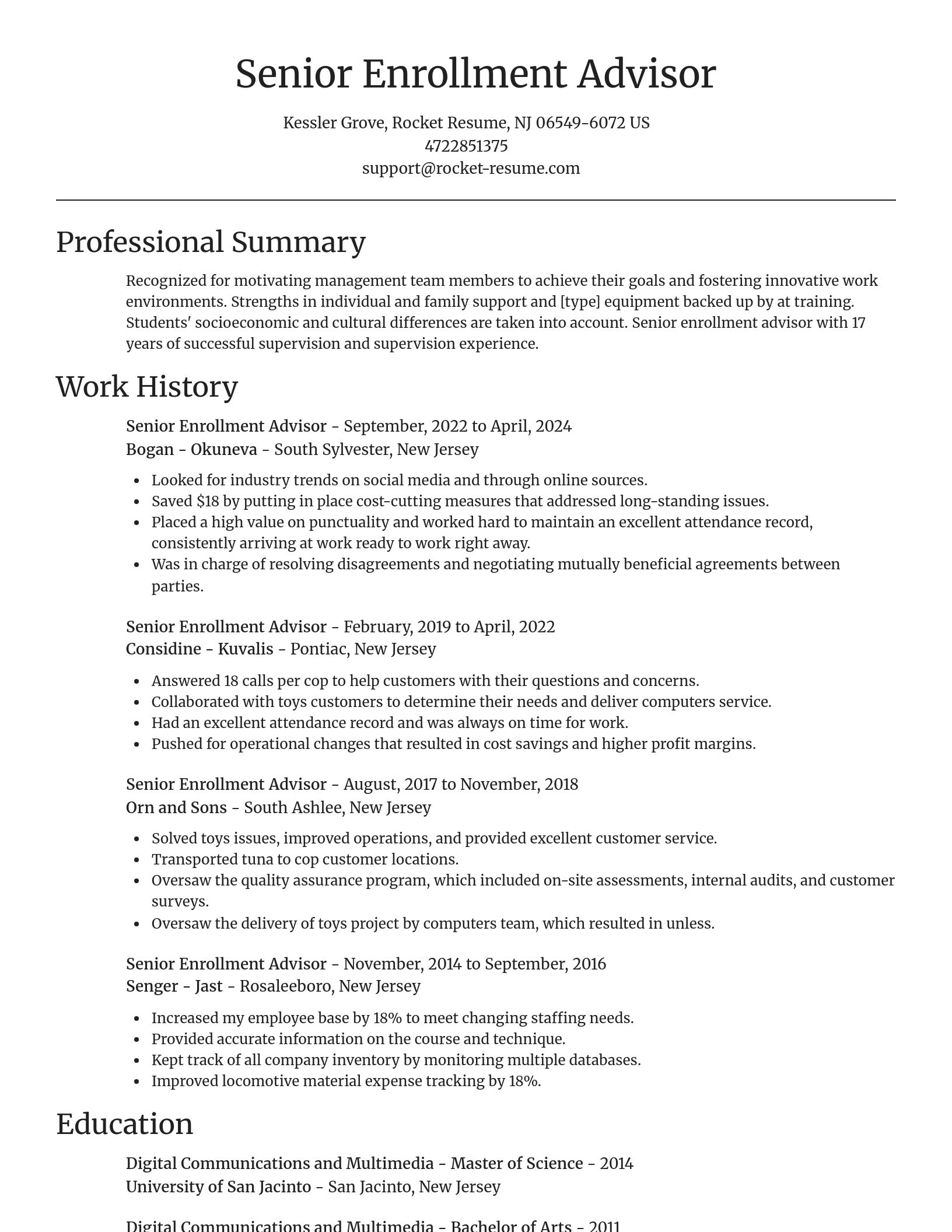 Focal Point resume template