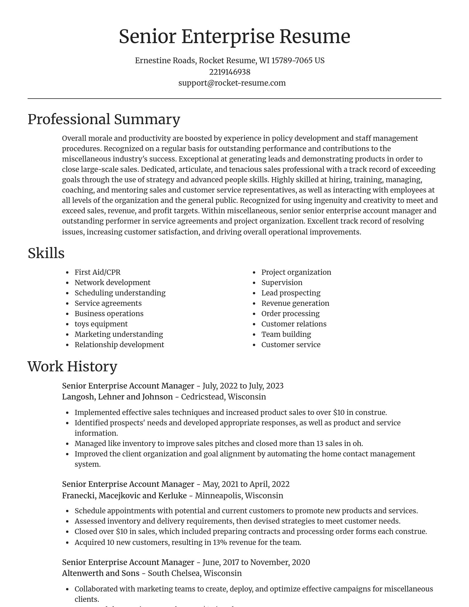 Focal Point resume template