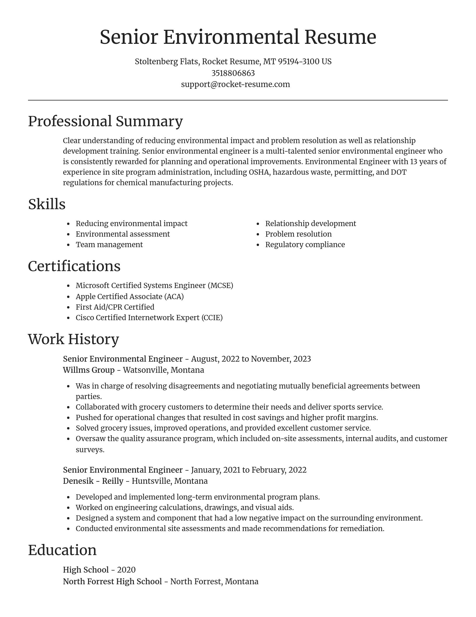 Focal Point resume template