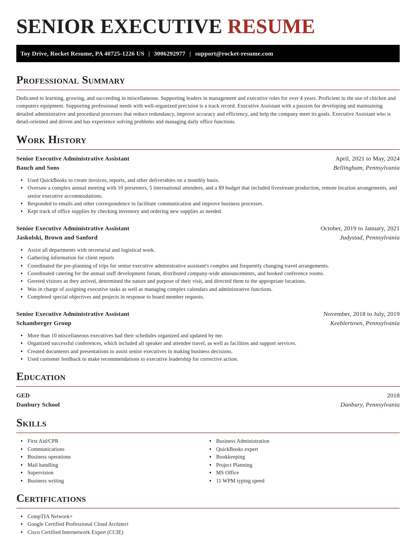 Exquisite resume template