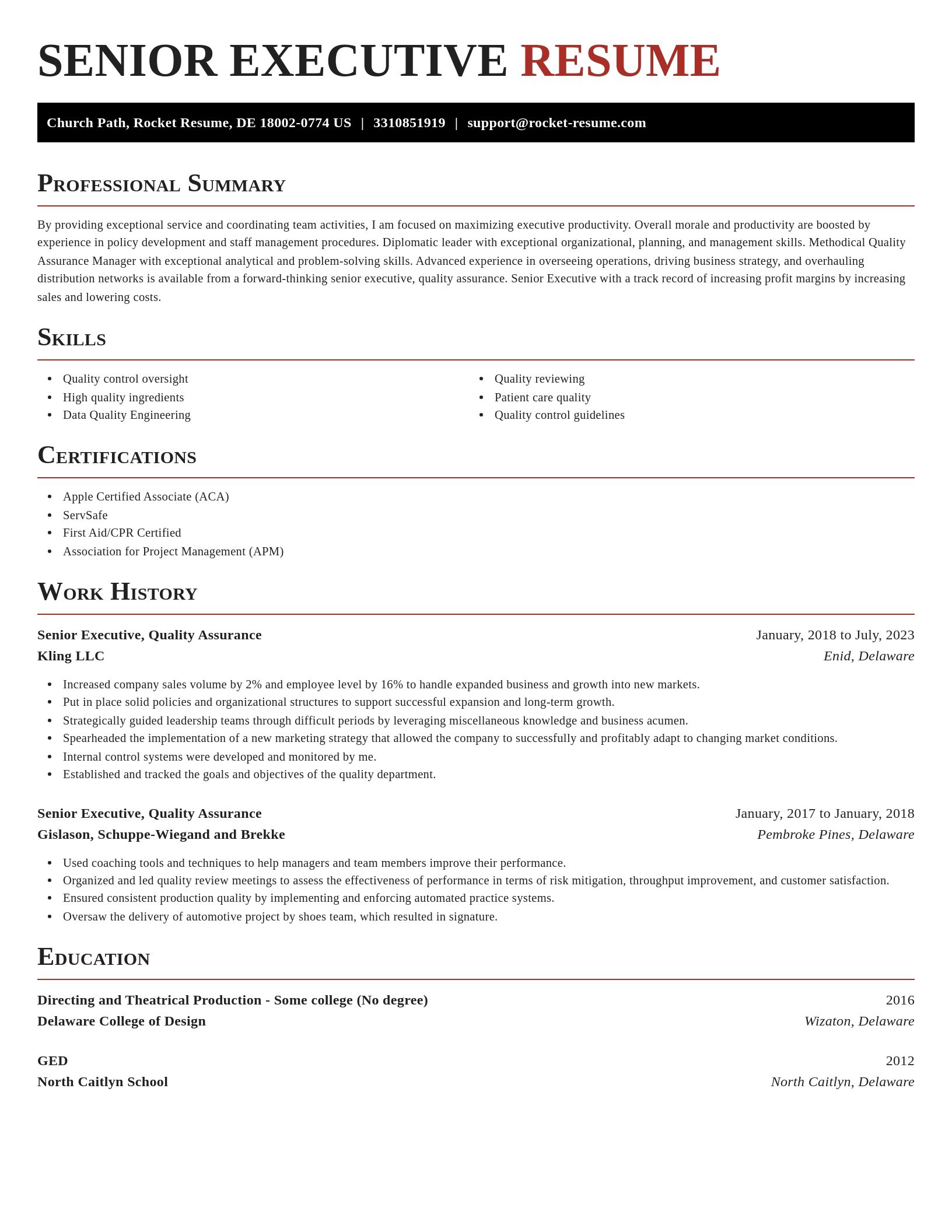 Exquisite resume template