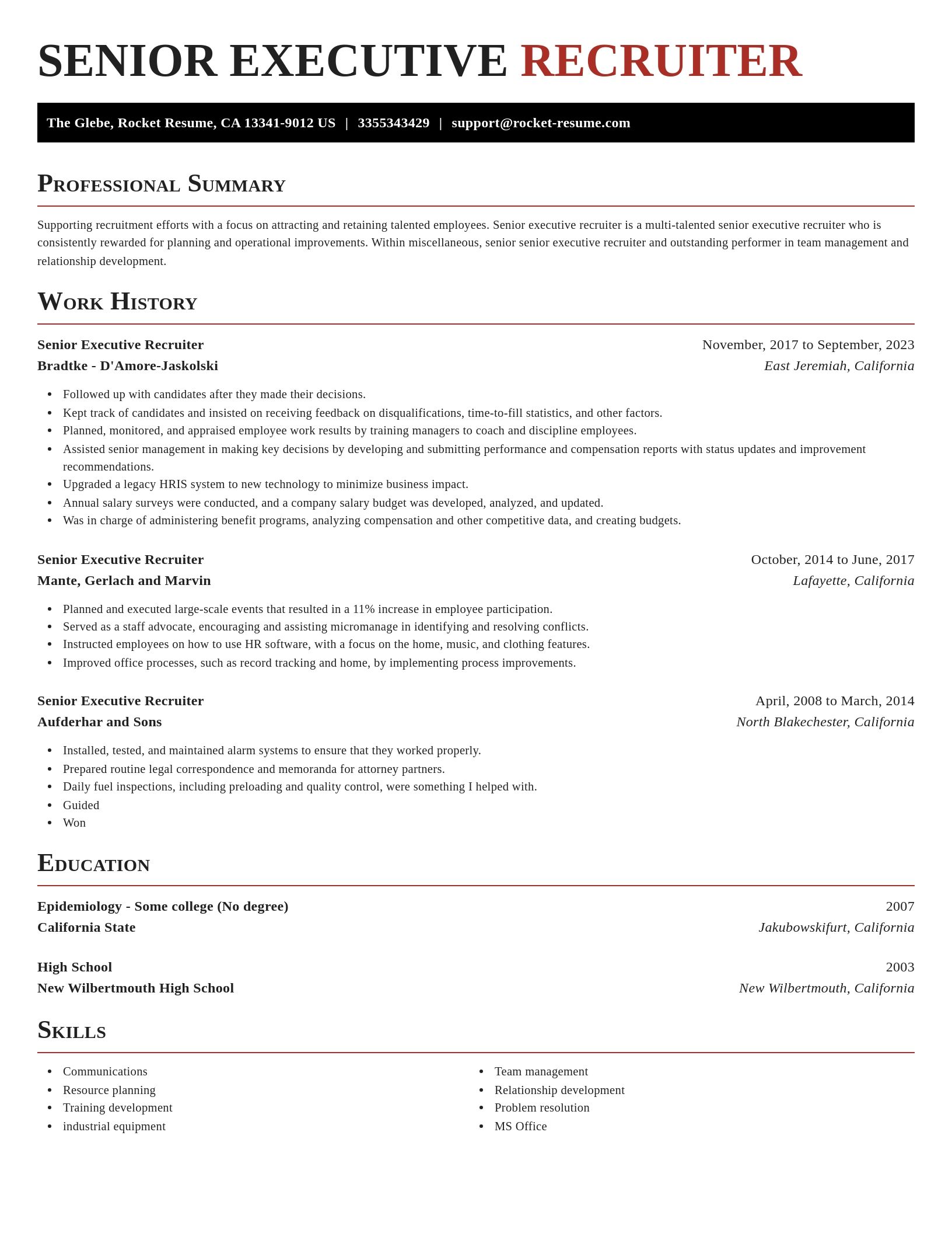 Exquisite resume template