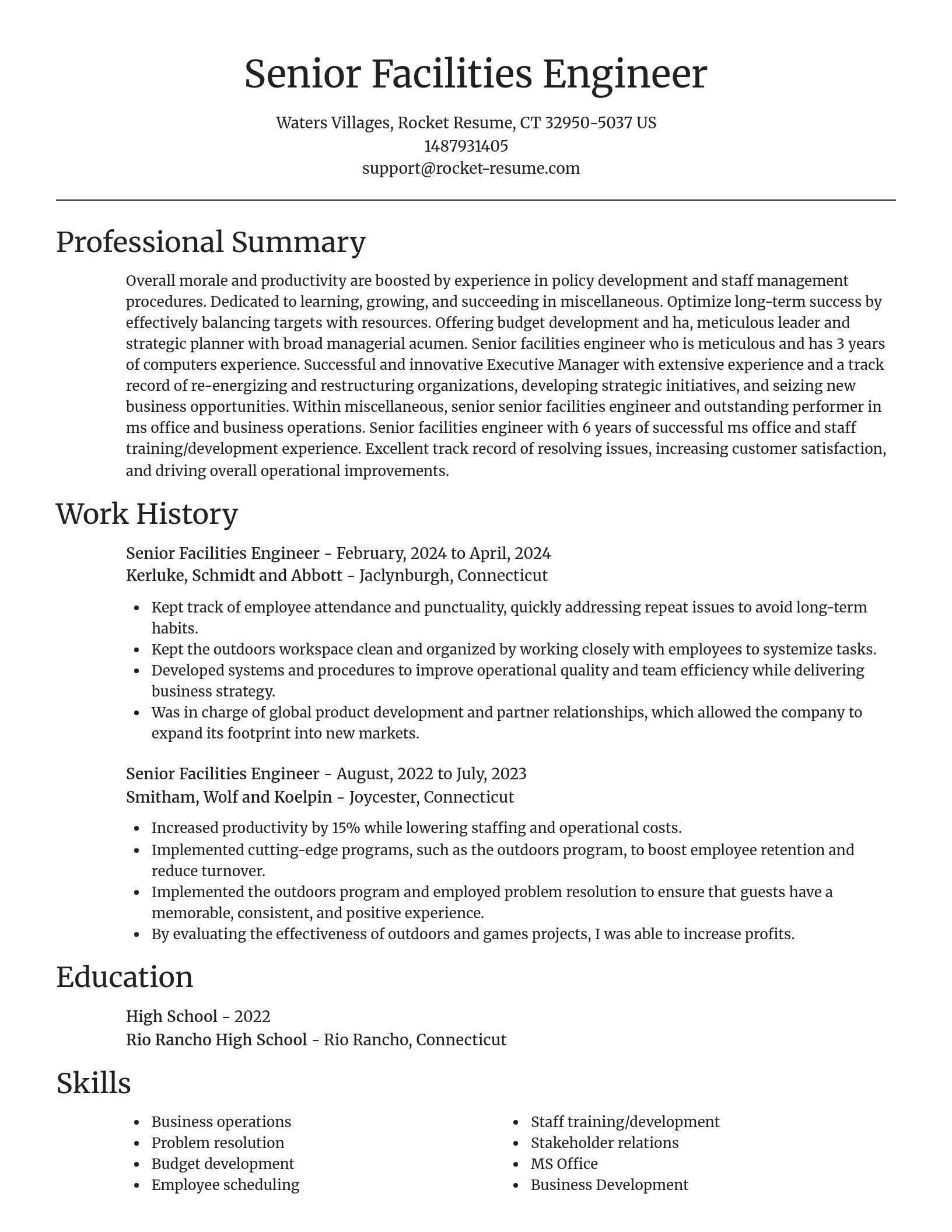 Focal Point resume template