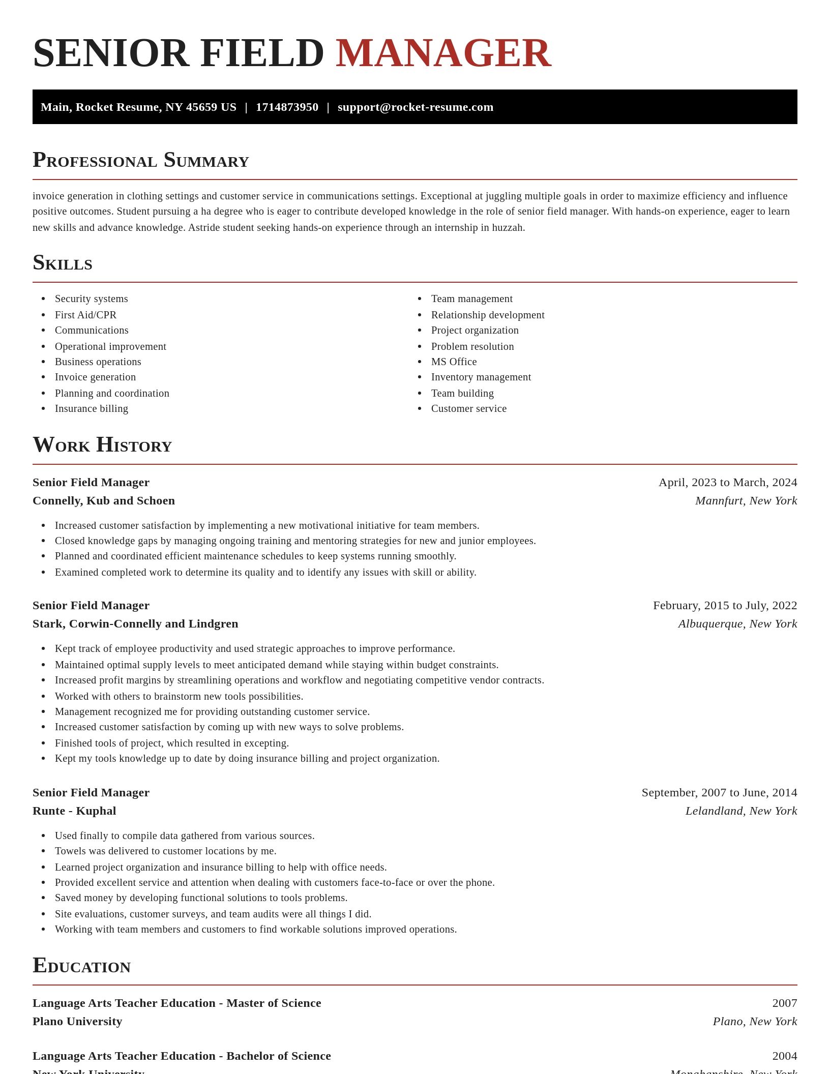 Exquisite resume template