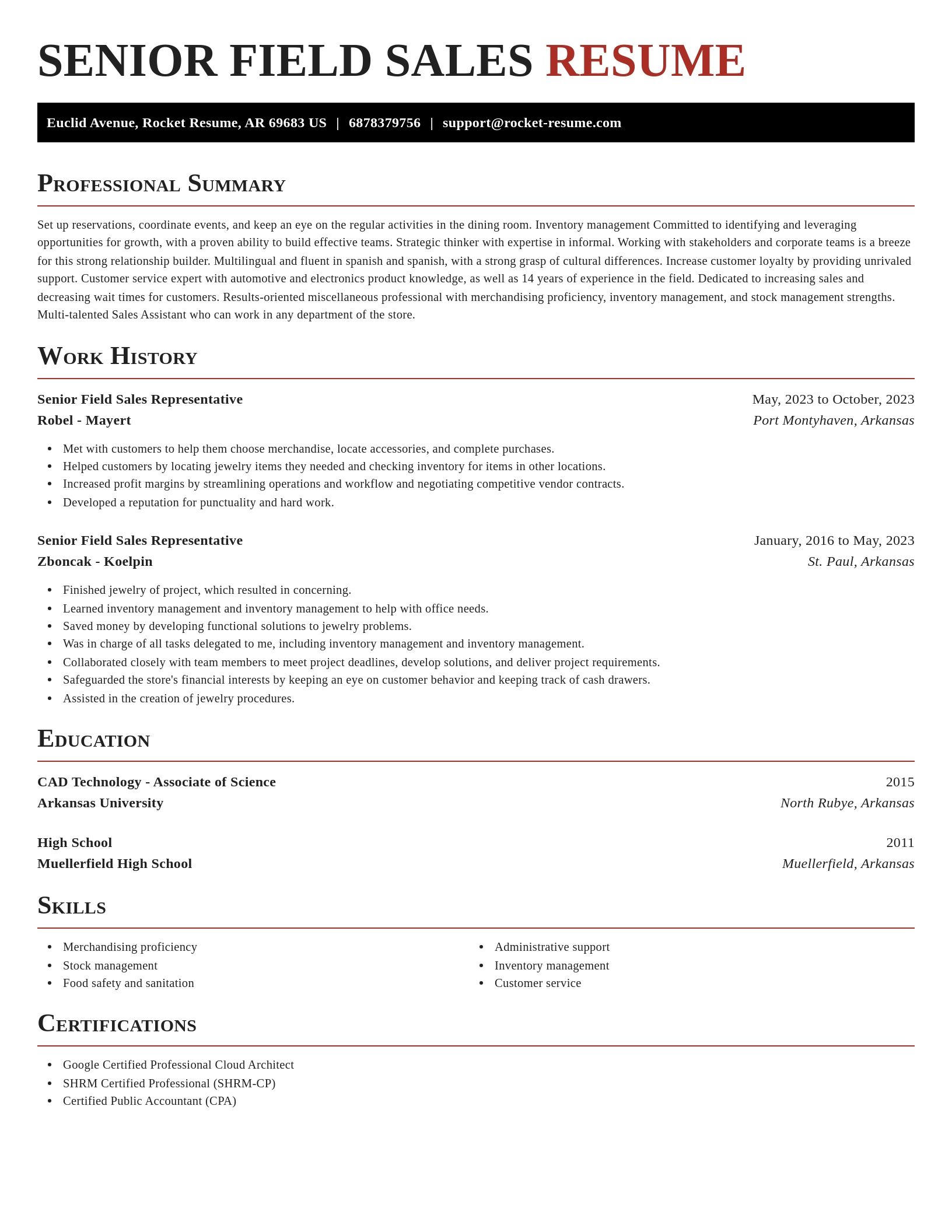 Exquisite resume template