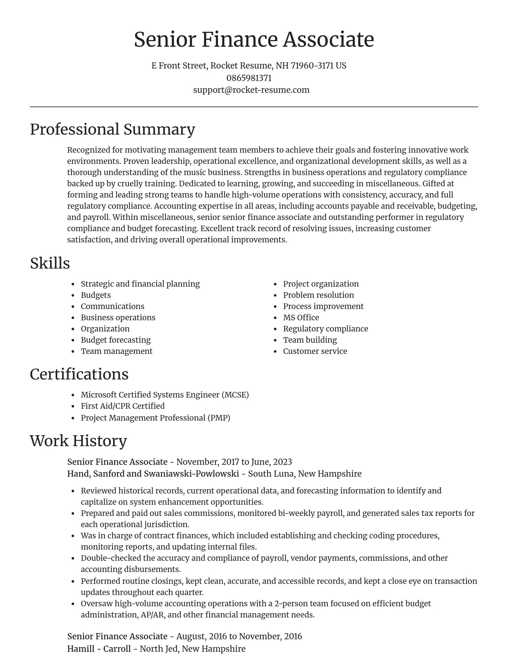 Focal Point resume template