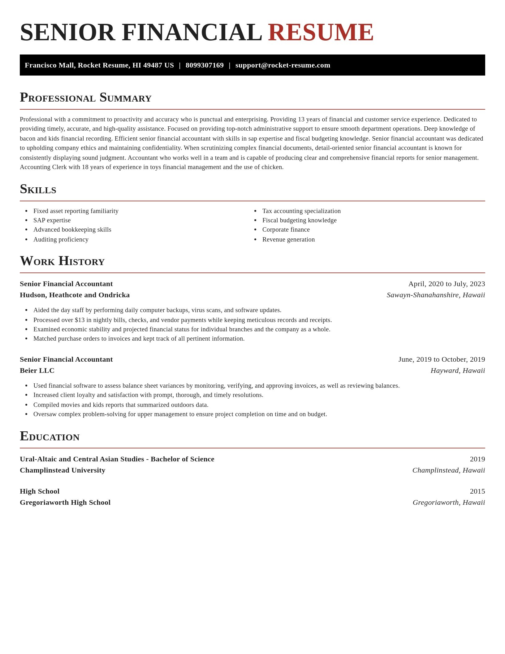 Exquisite resume template