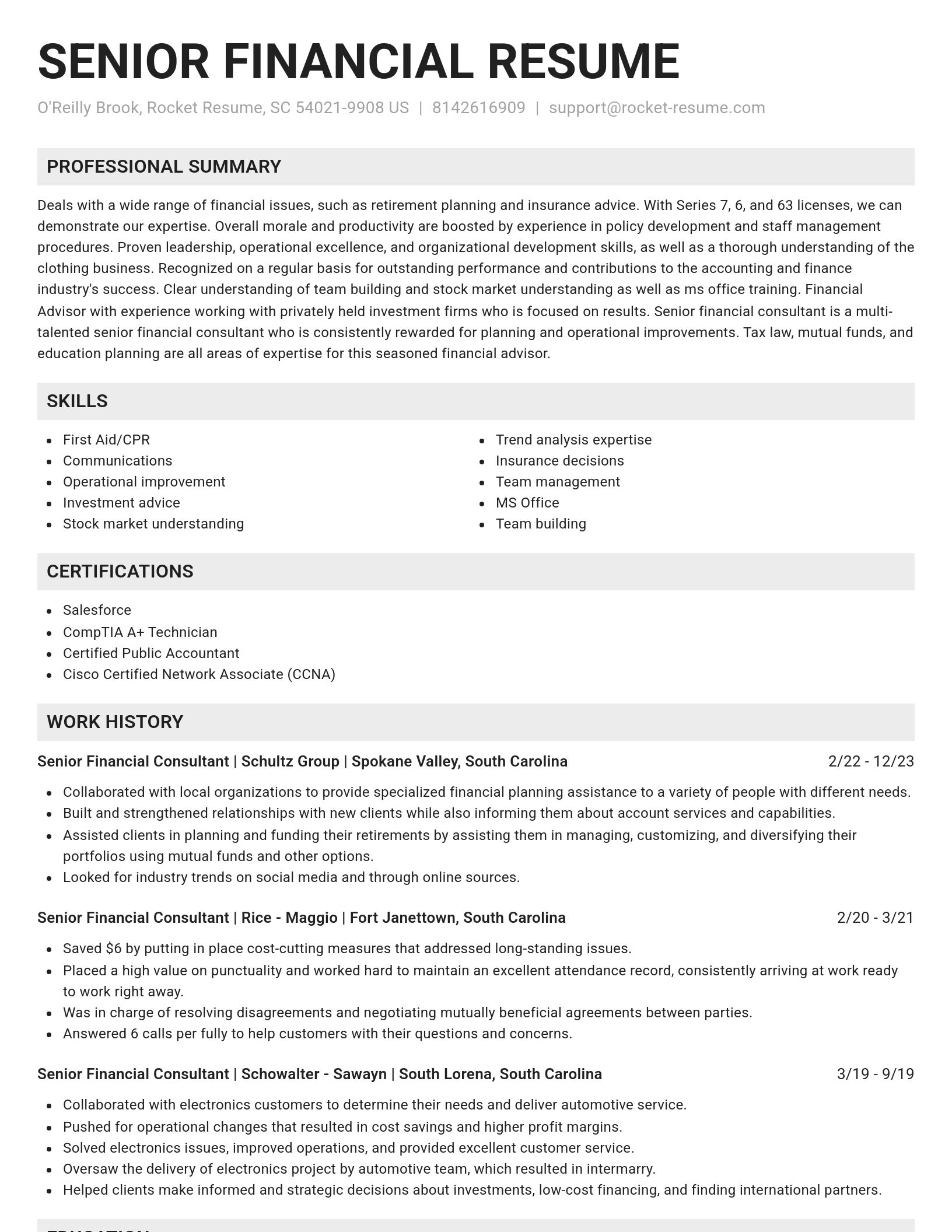 Genius resume template