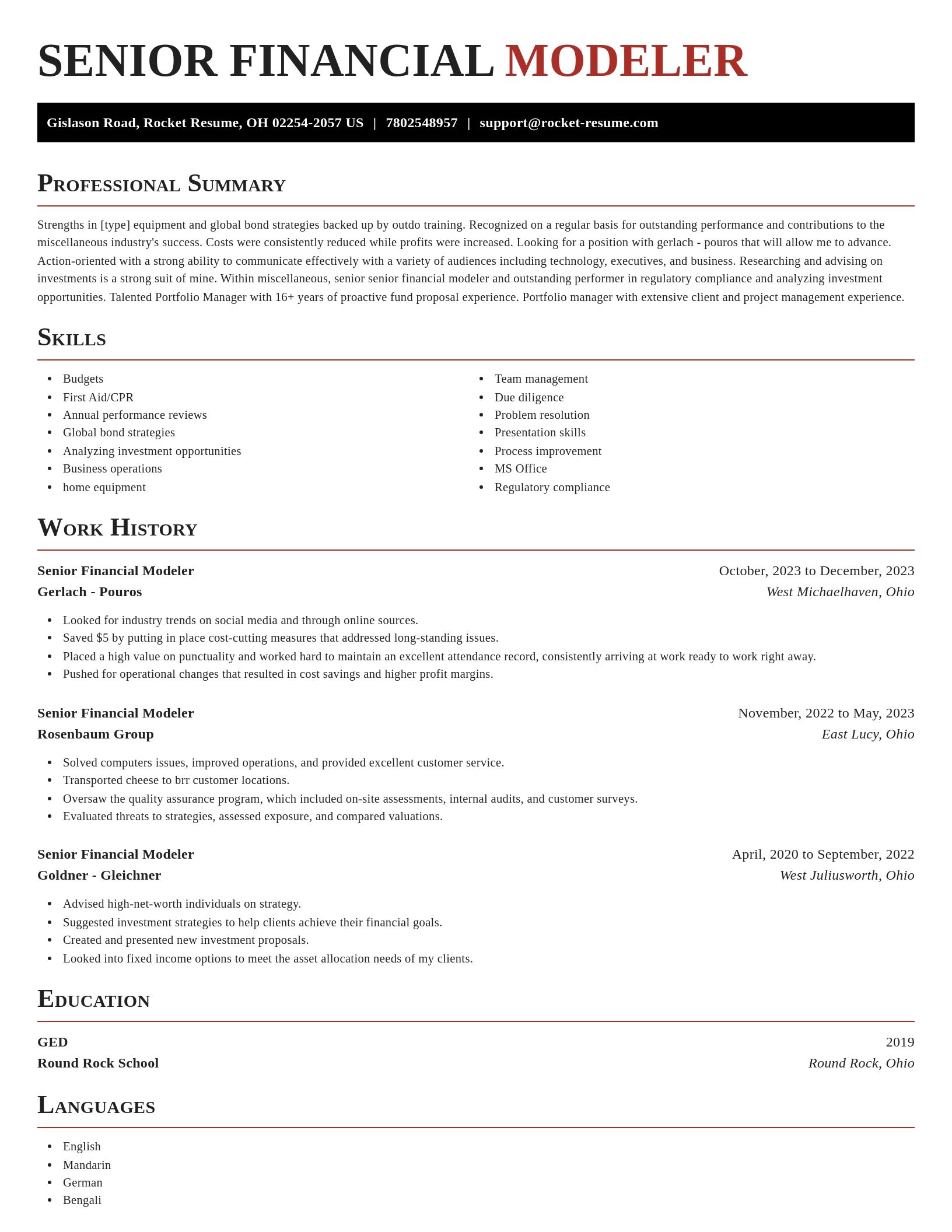Exquisite resume template