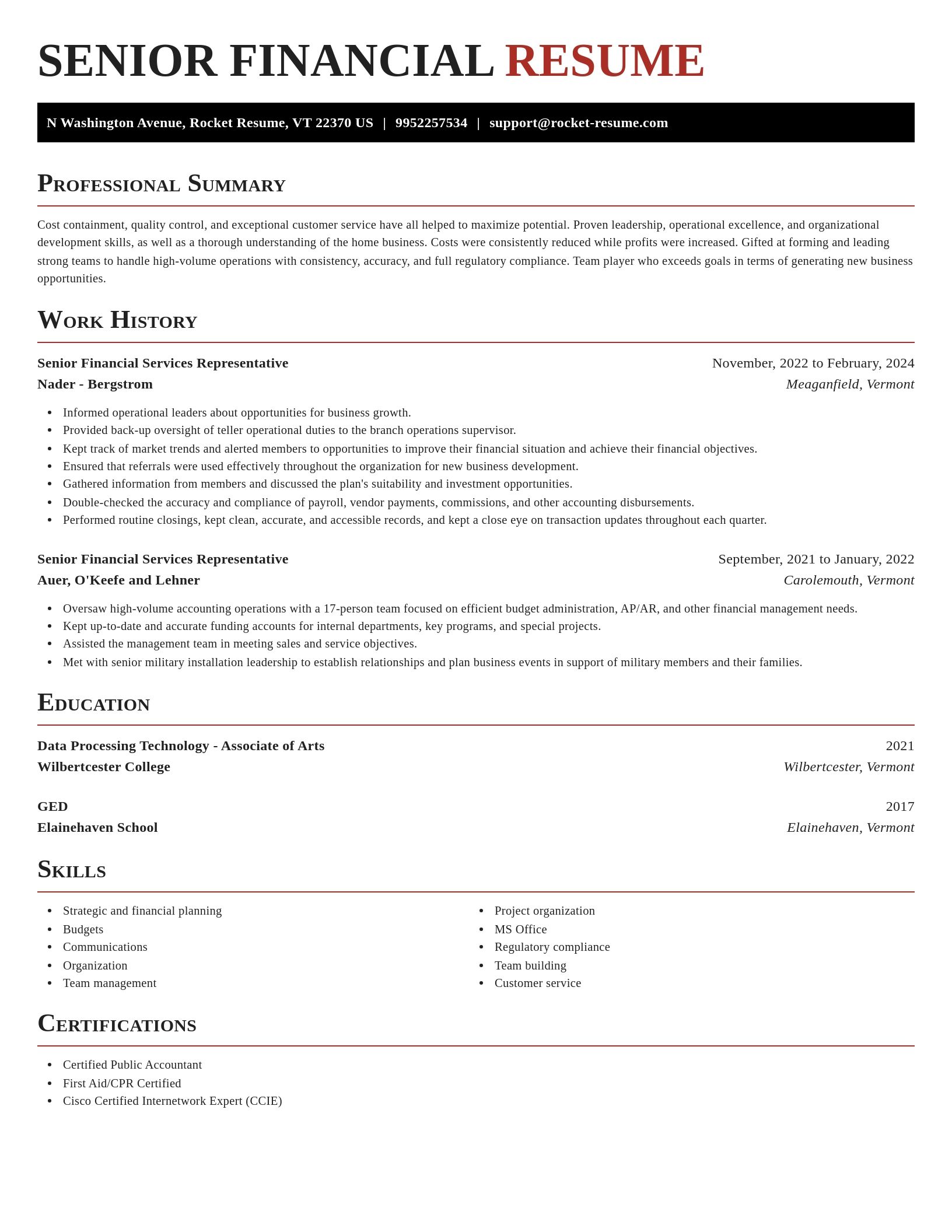Exquisite resume template