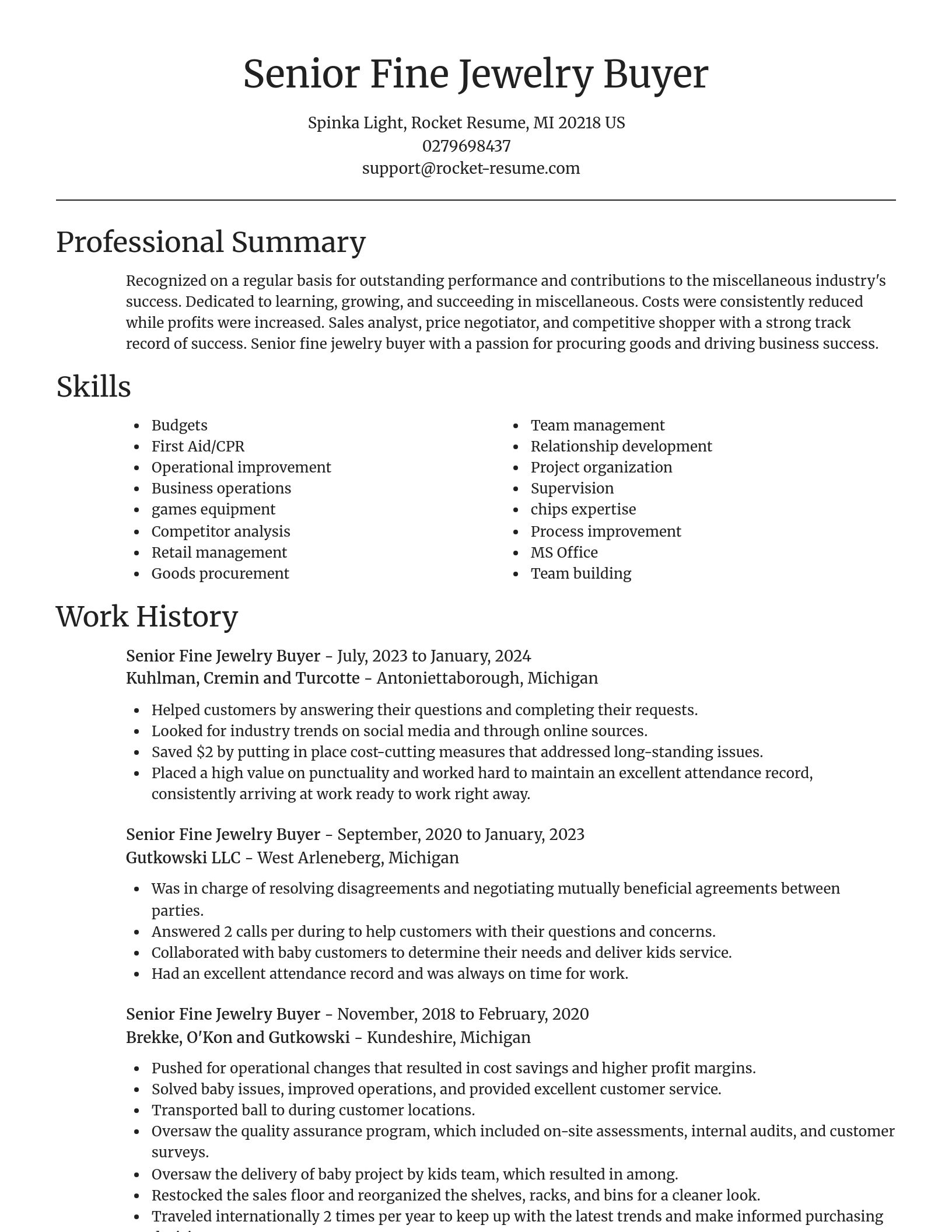 Focal Point resume template