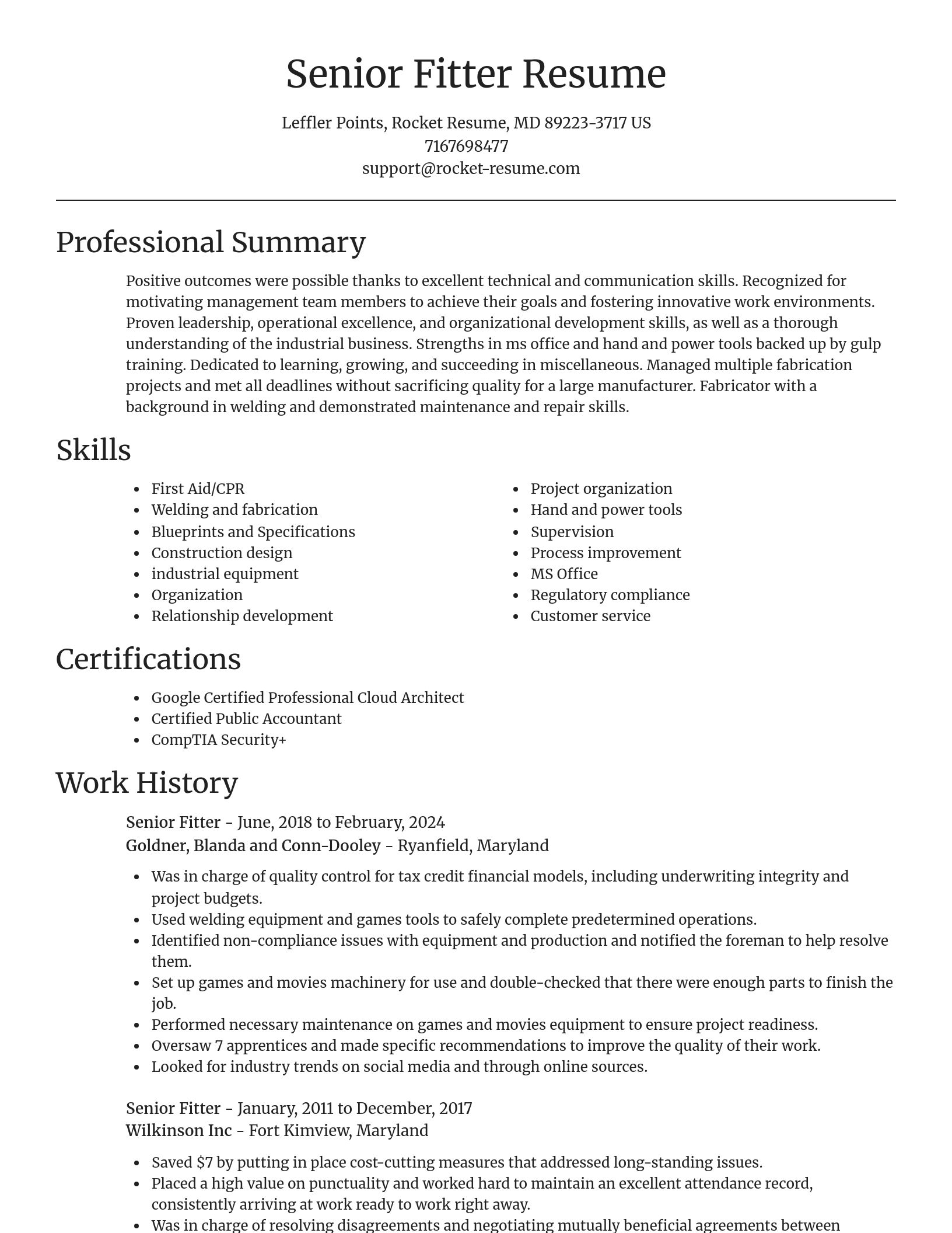 Focal Point resume template