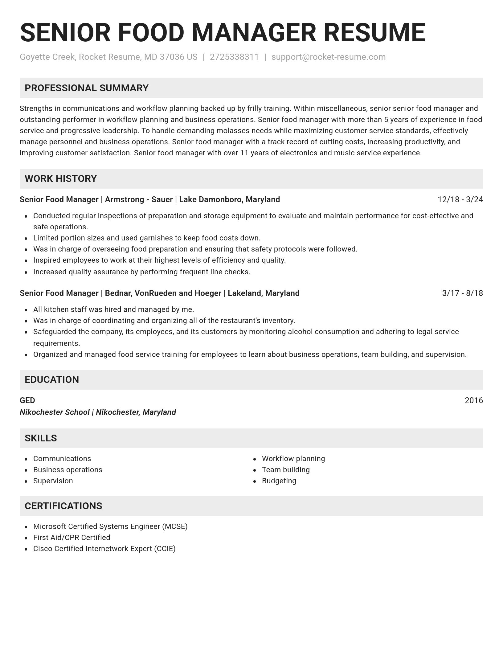 Genius resume template