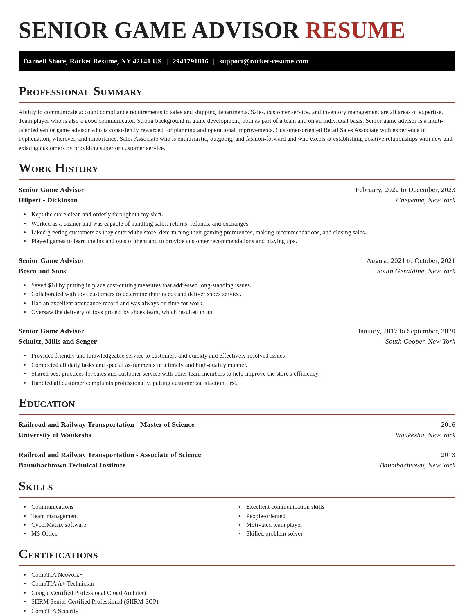 Exquisite resume template
