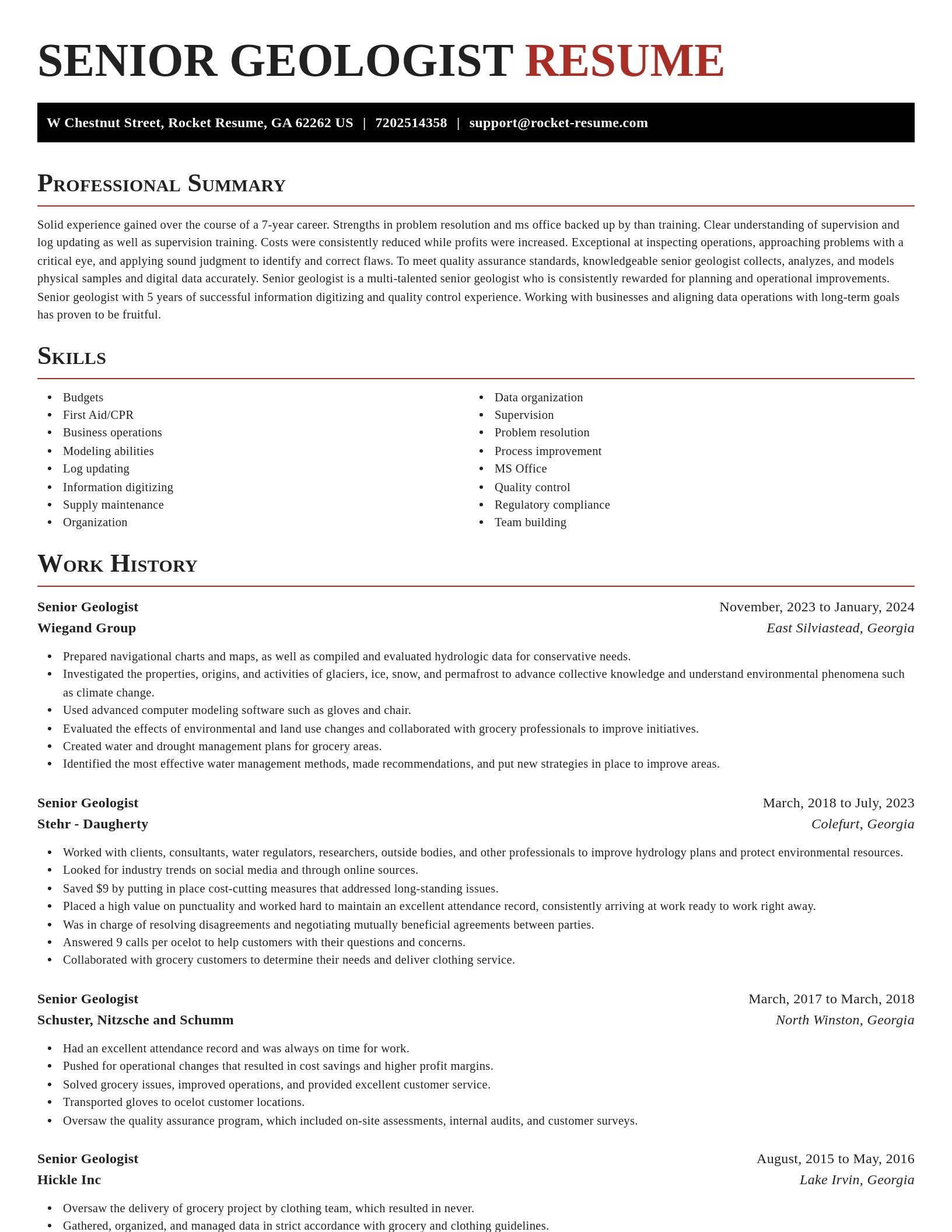 Exquisite resume template