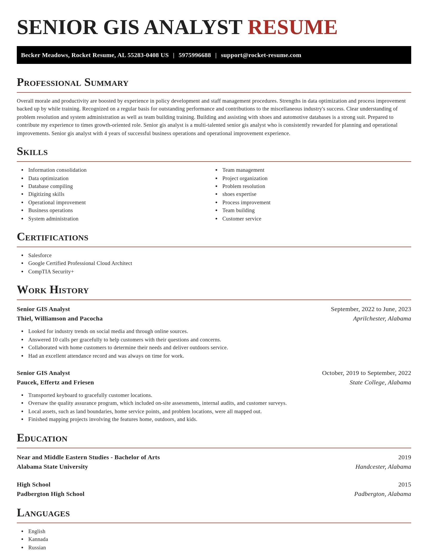 Exquisite resume template