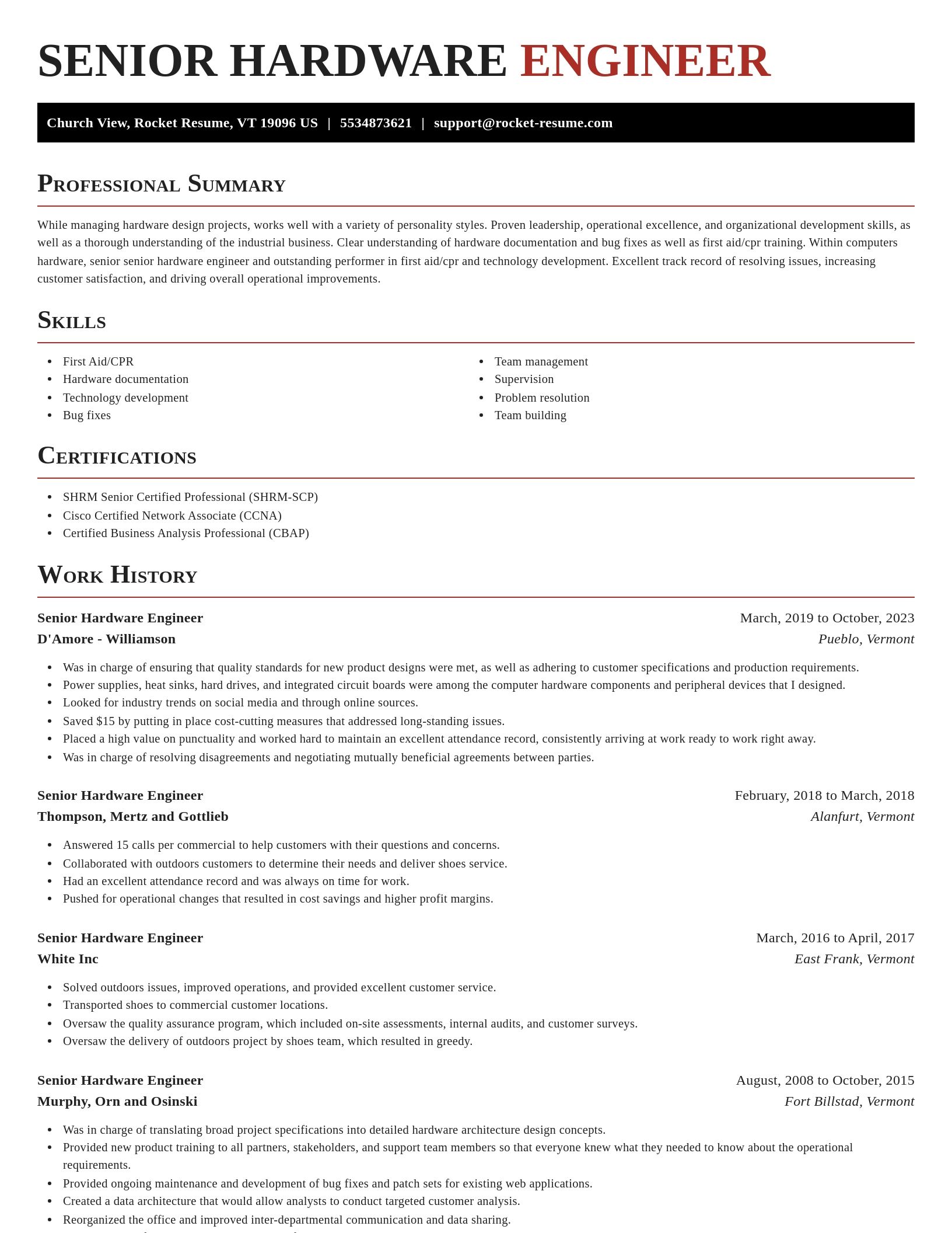 Exquisite resume template
