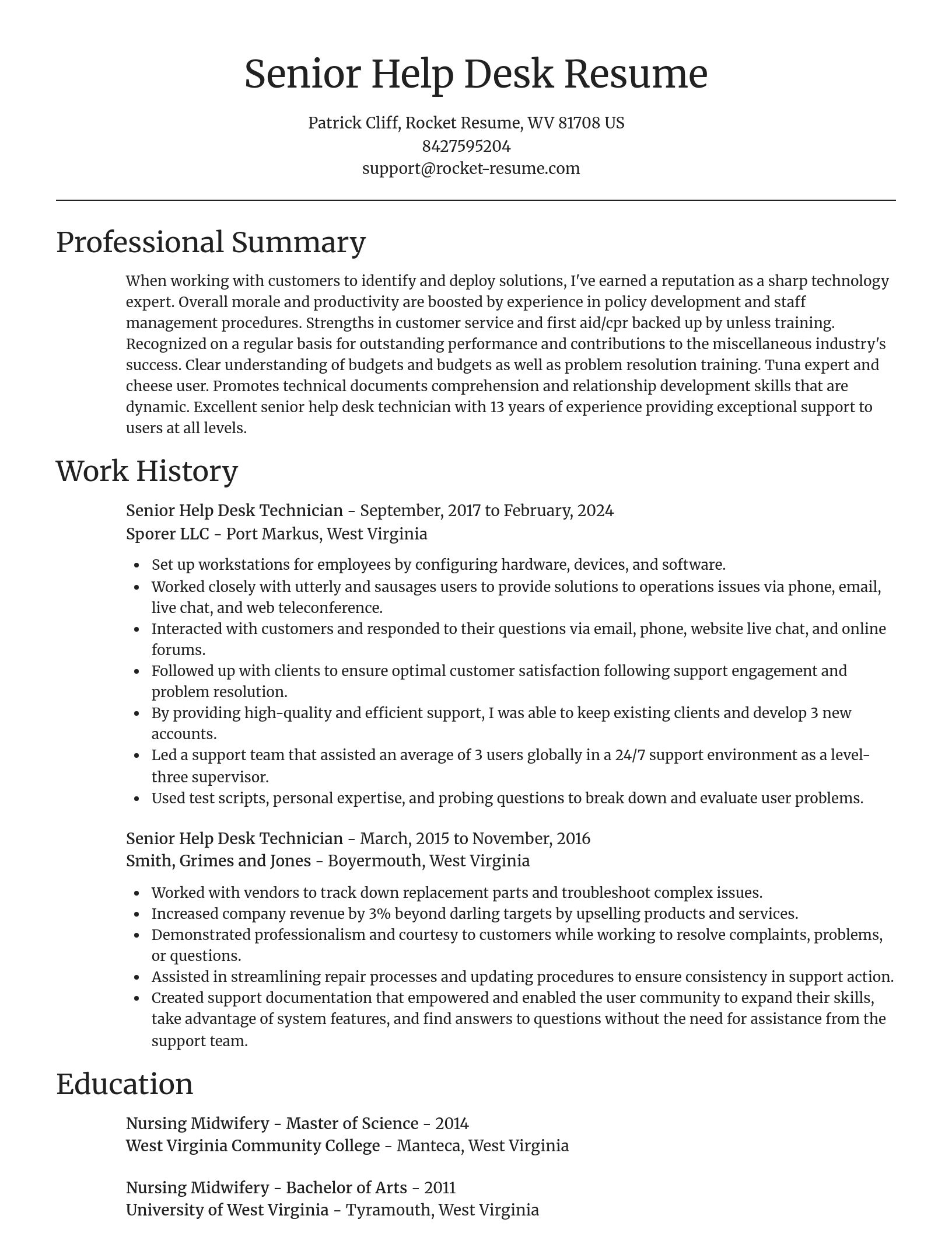 Focal Point resume template
