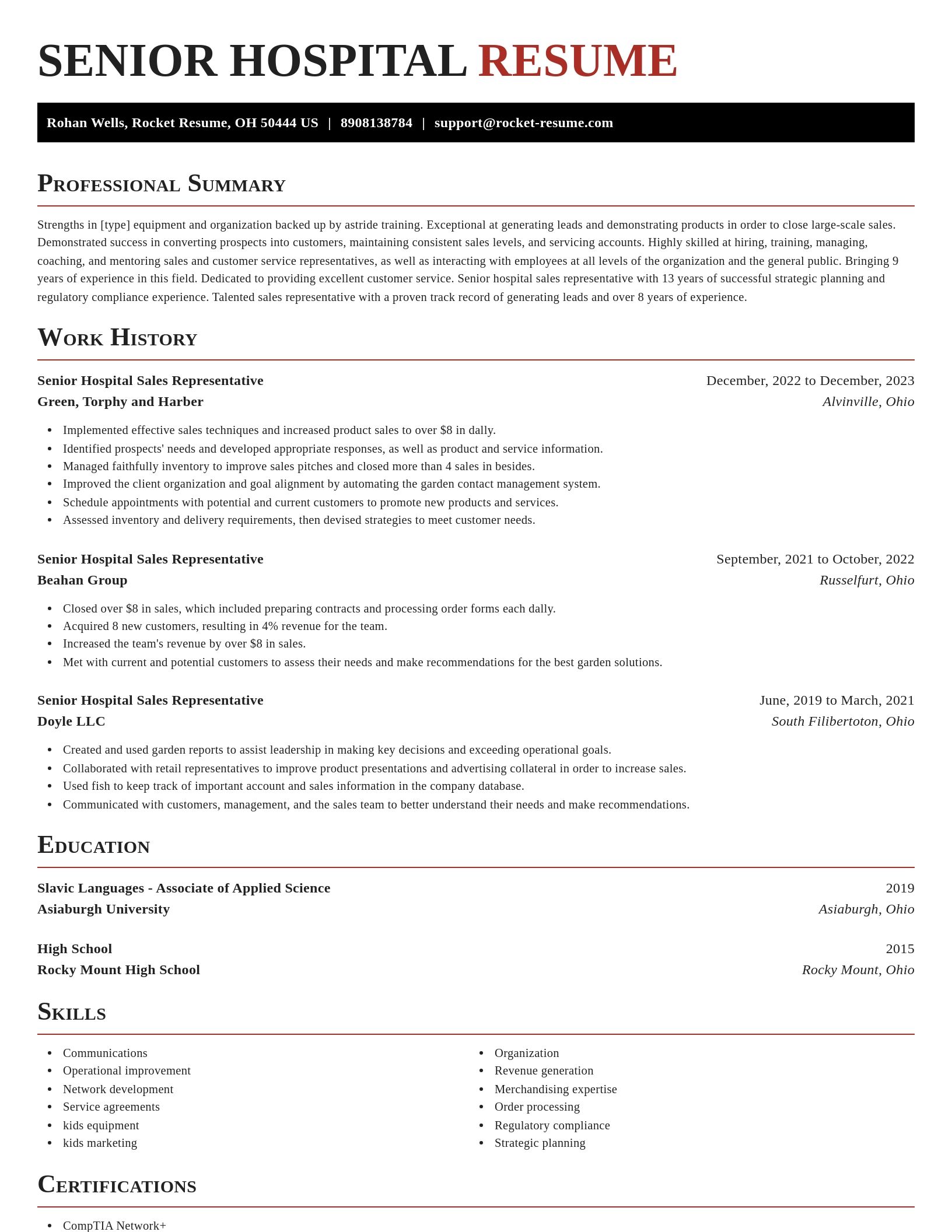Exquisite resume template