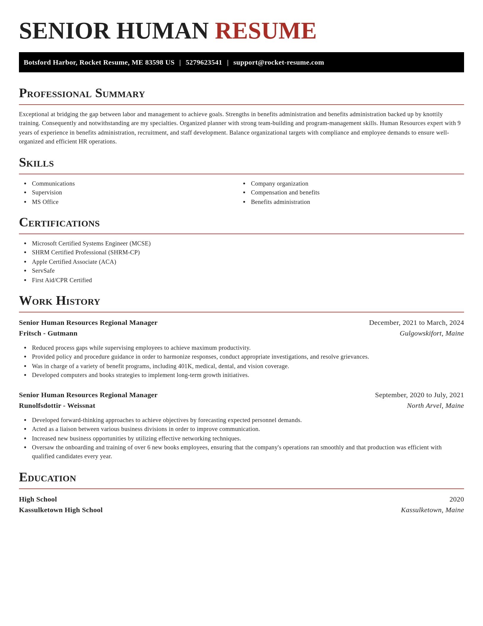 Exquisite resume template