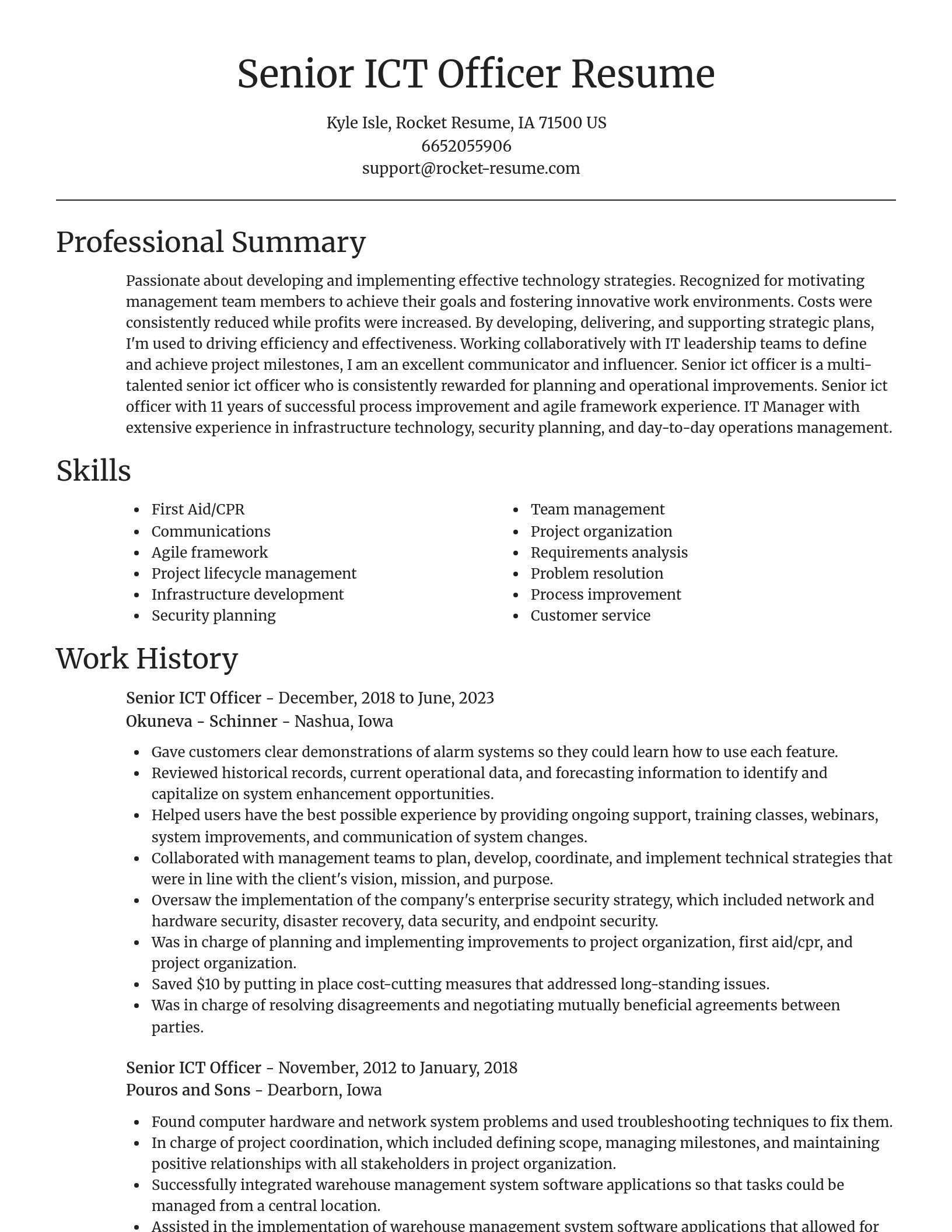 Focal Point resume template
