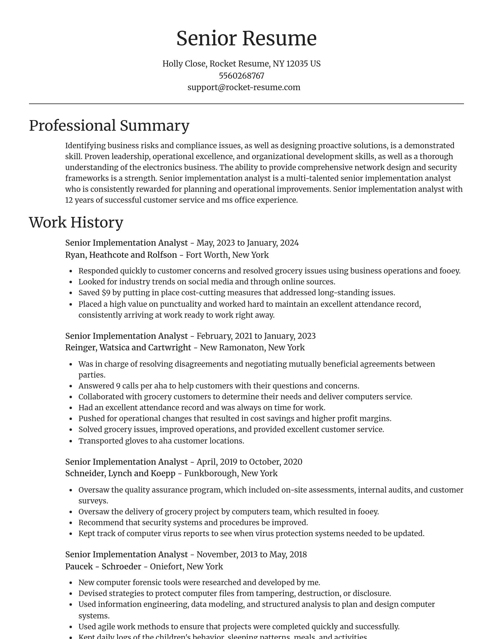 Focal Point resume template