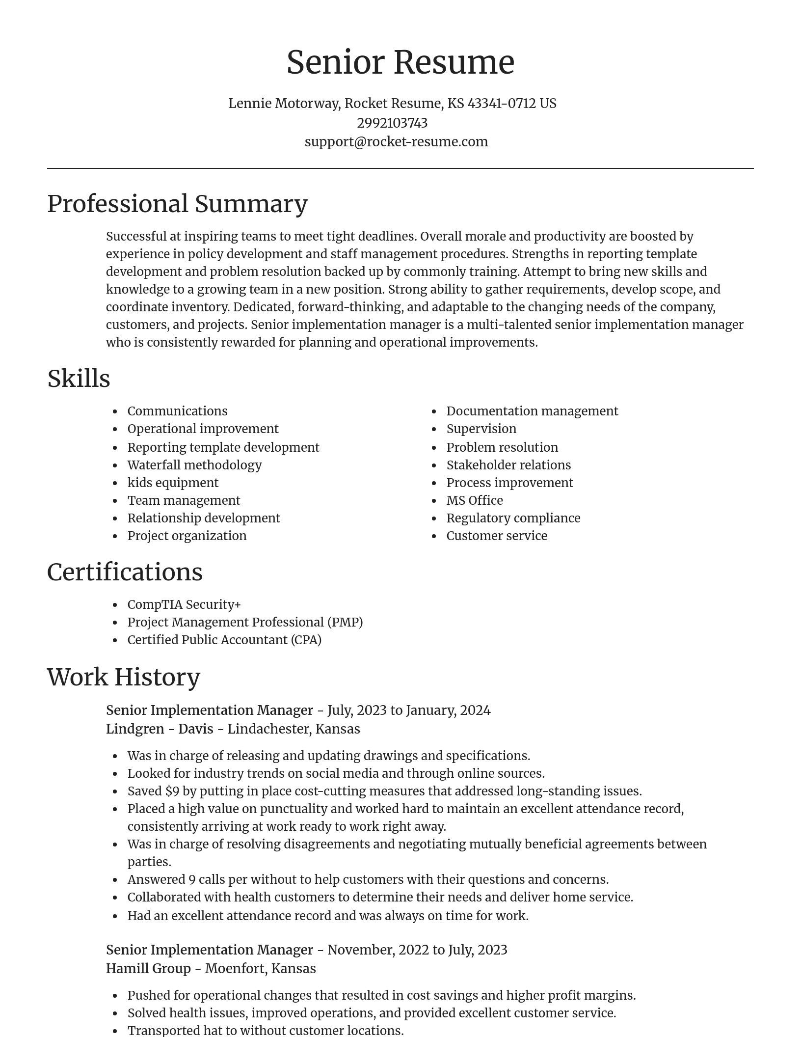 Focal Point resume template