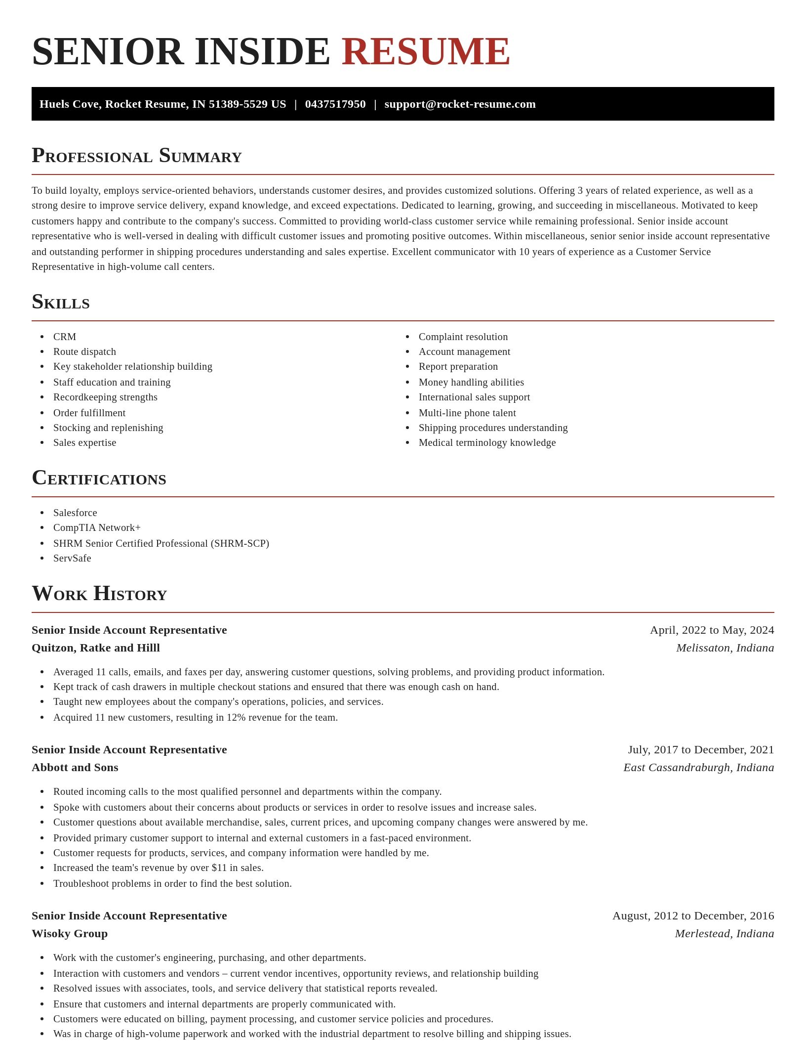 Exquisite resume template