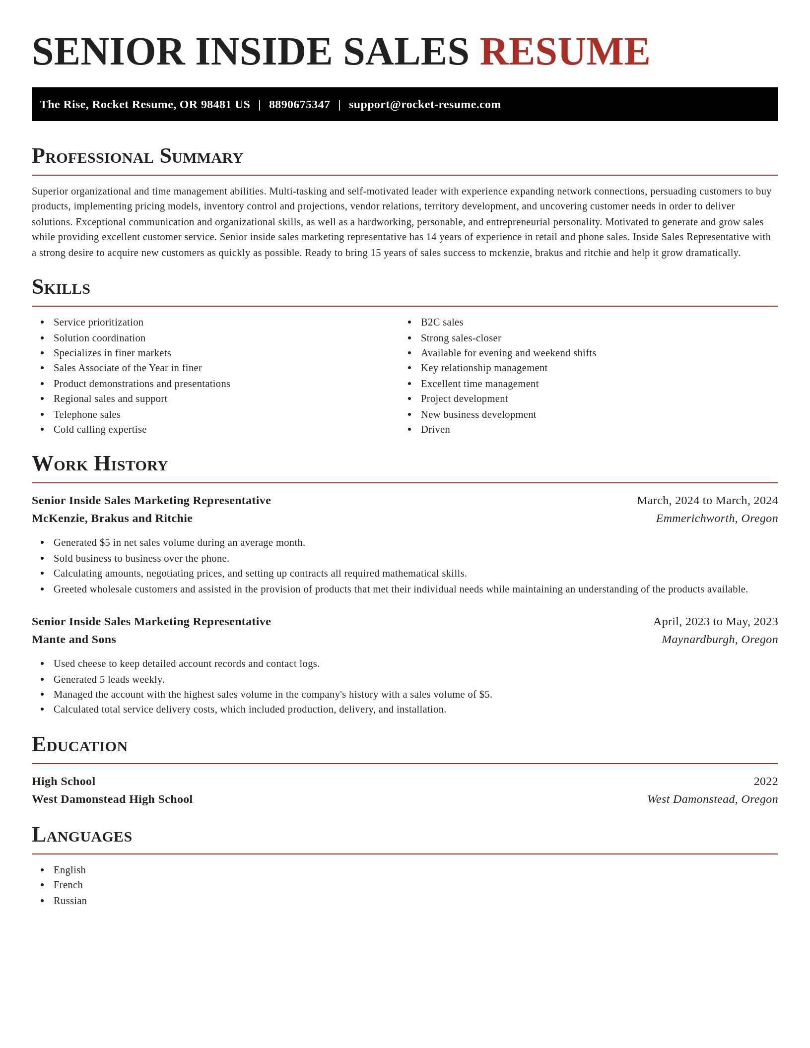 Exquisite resume template