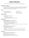 Senior Instrumentation Engineer resume template