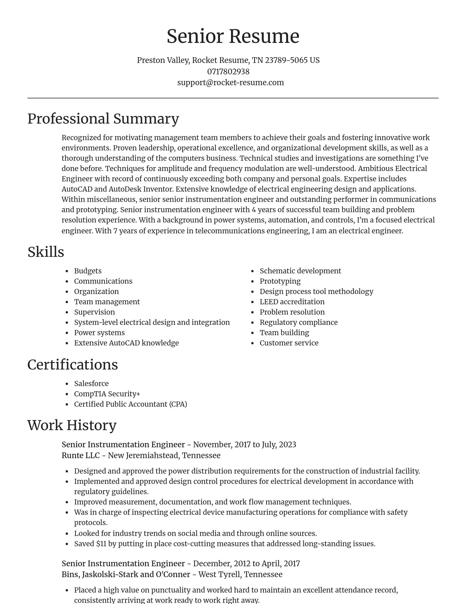 Focal Point resume template