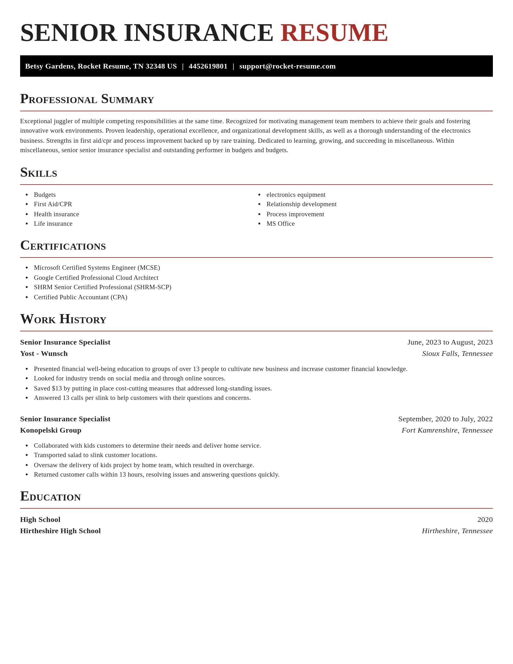 Exquisite resume template