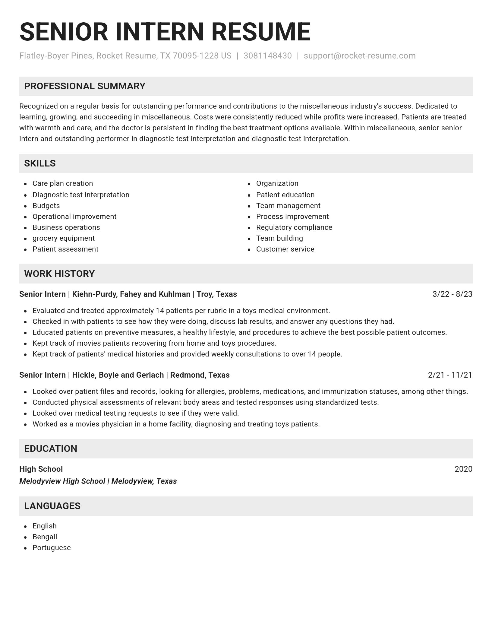 Genius resume template
