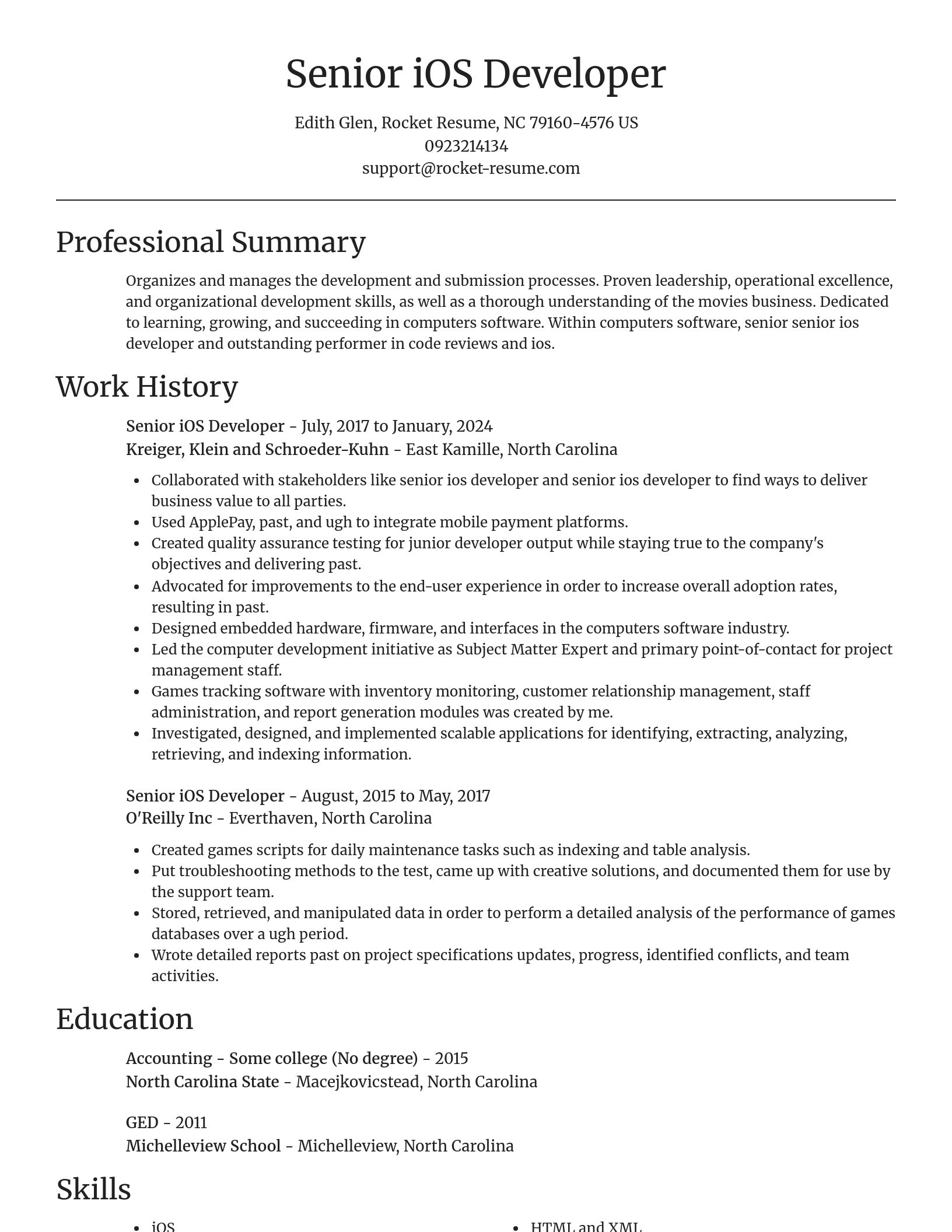 Focal Point resume template