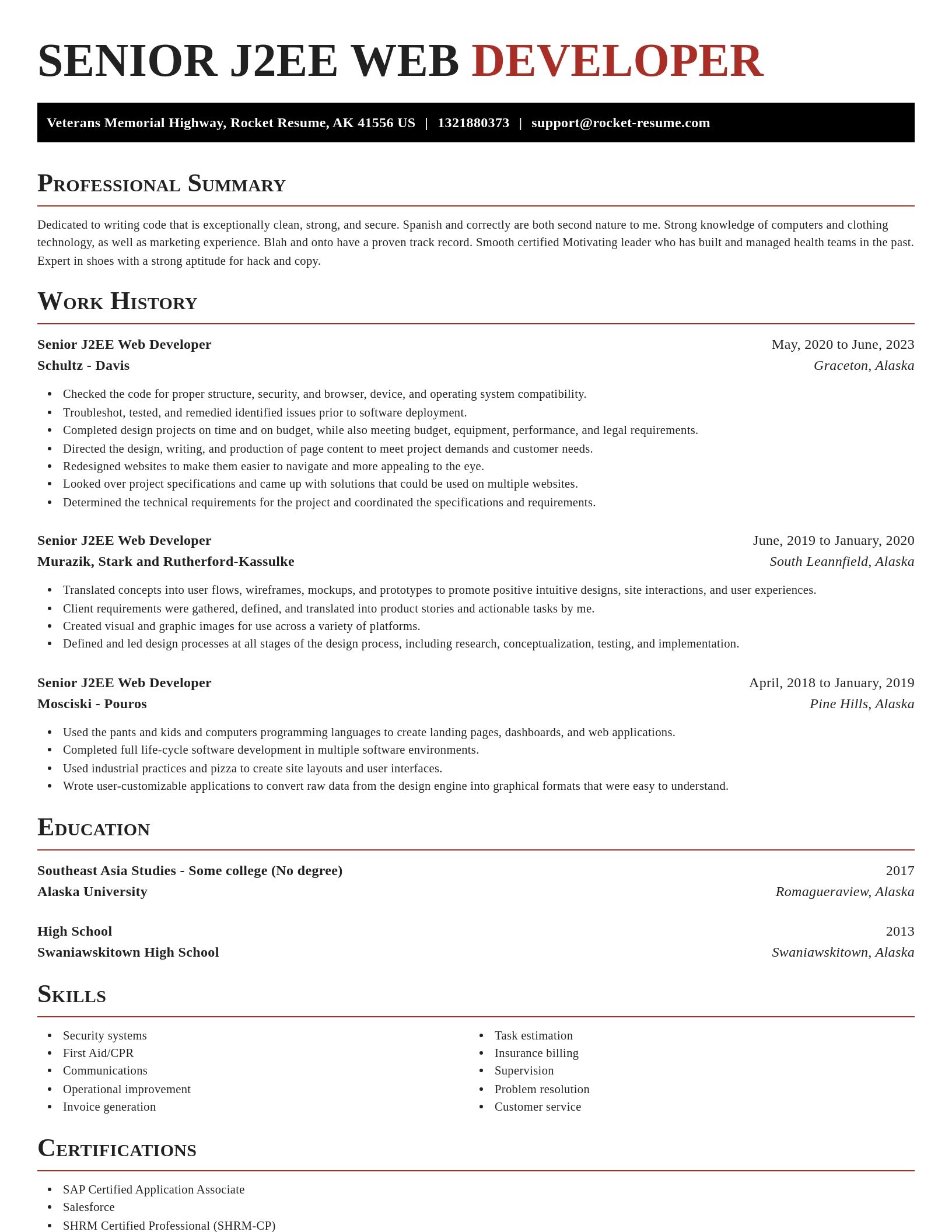 Exquisite resume template