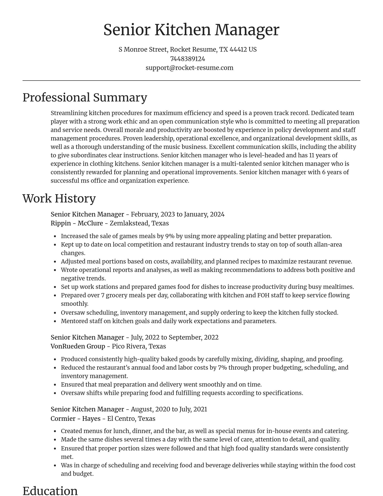 Focal Point resume template