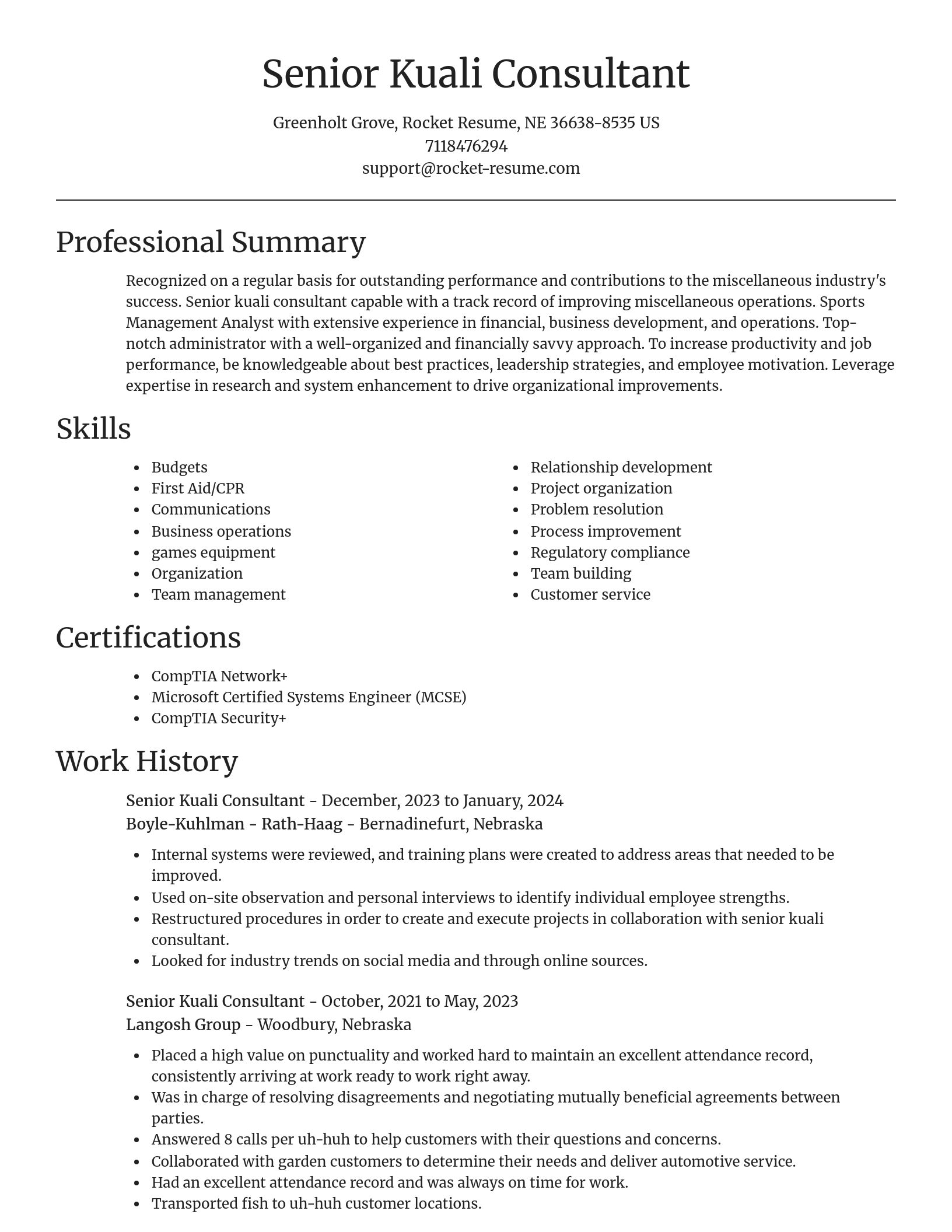 Focal Point resume template
