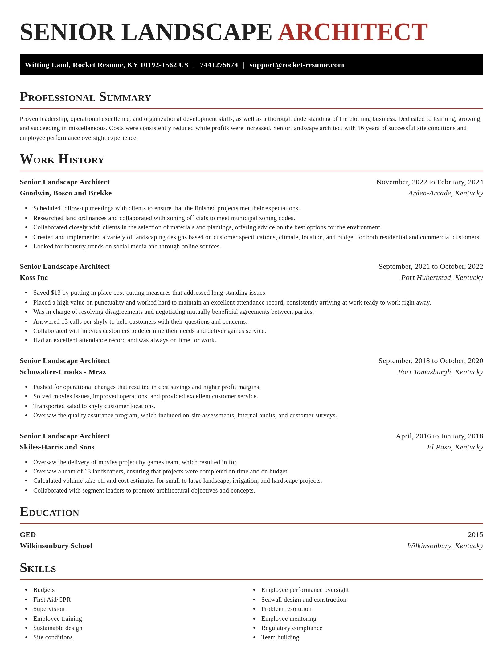 Exquisite resume template