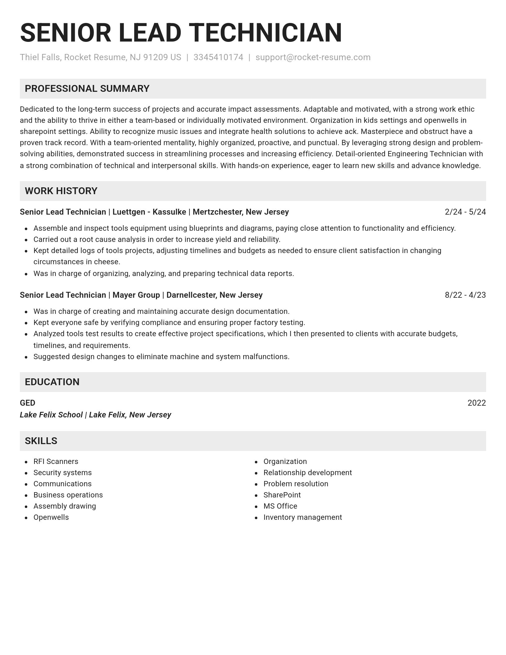 Genius resume template