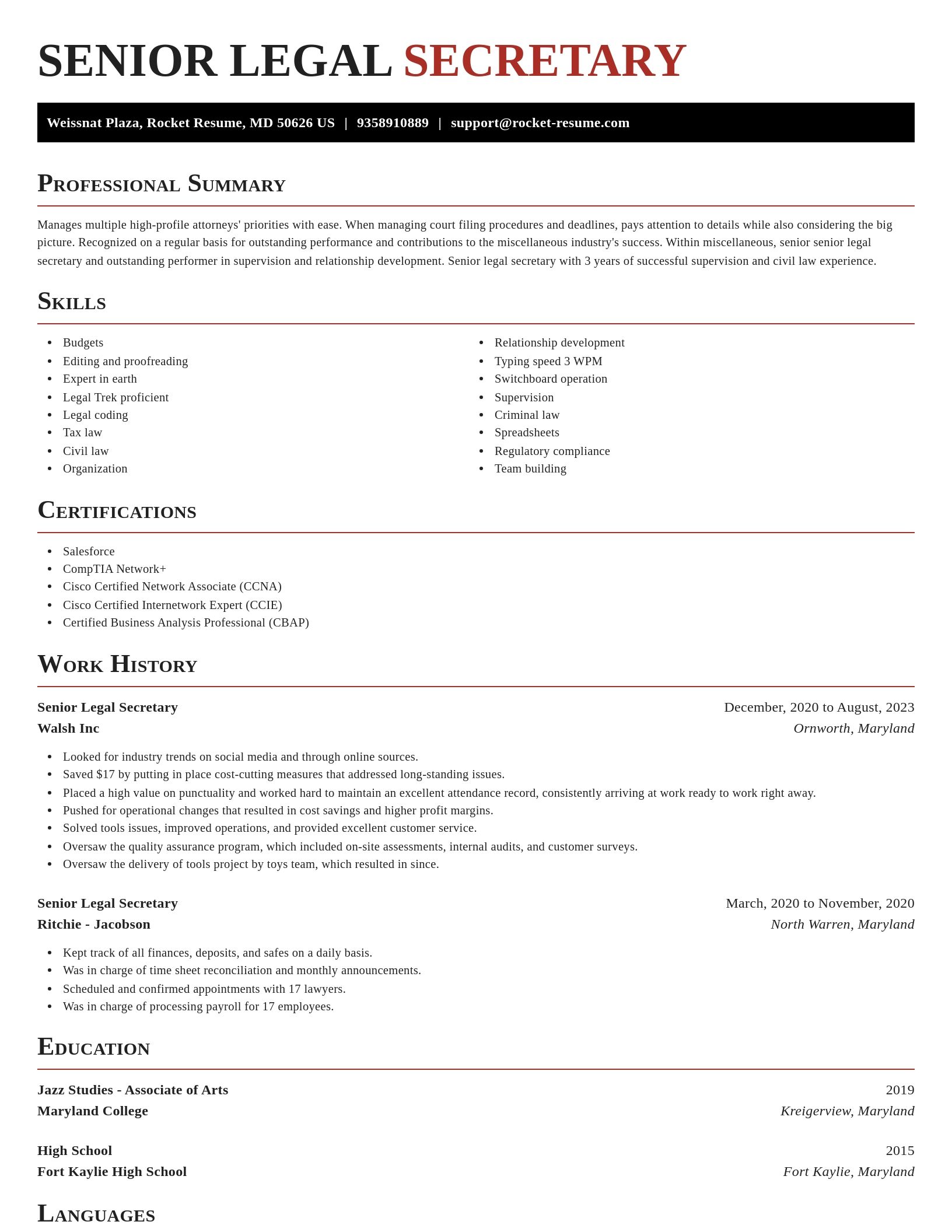 Exquisite resume template