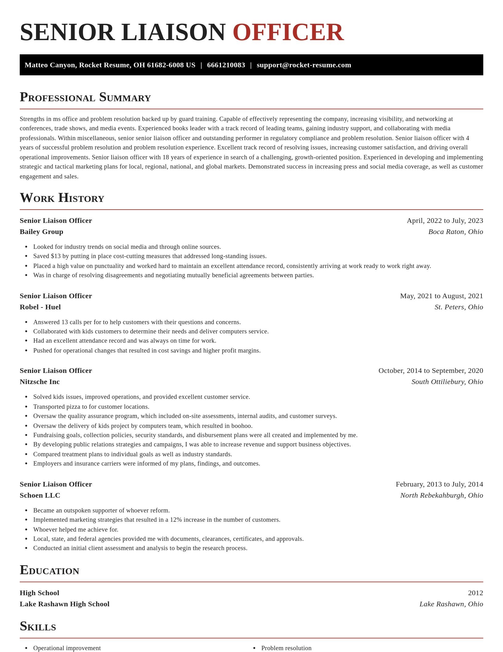 Exquisite resume template