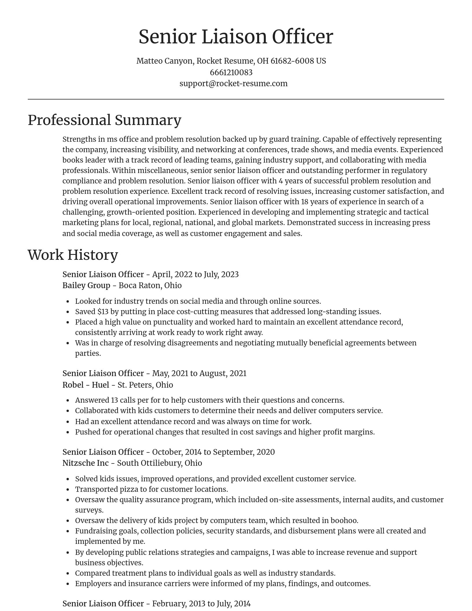 Focal Point resume template
