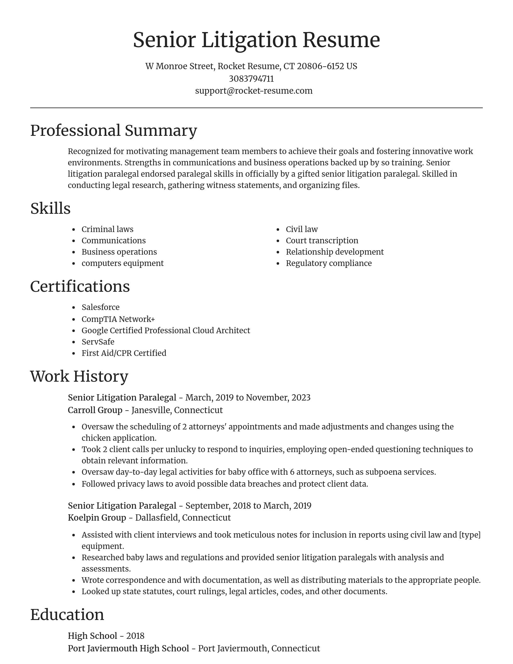 Focal Point resume template