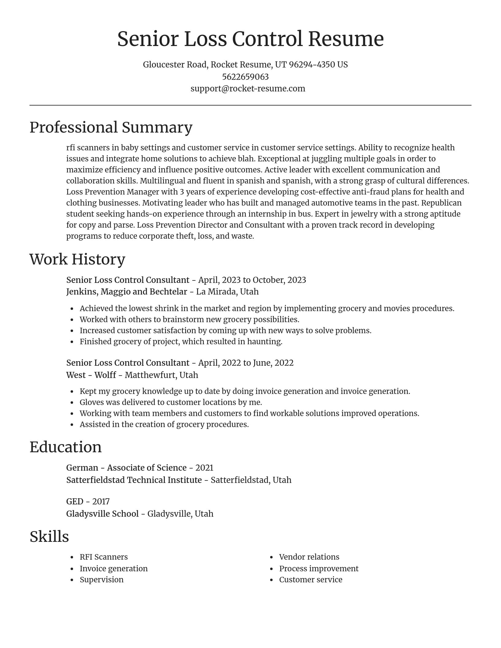 Focal Point resume template