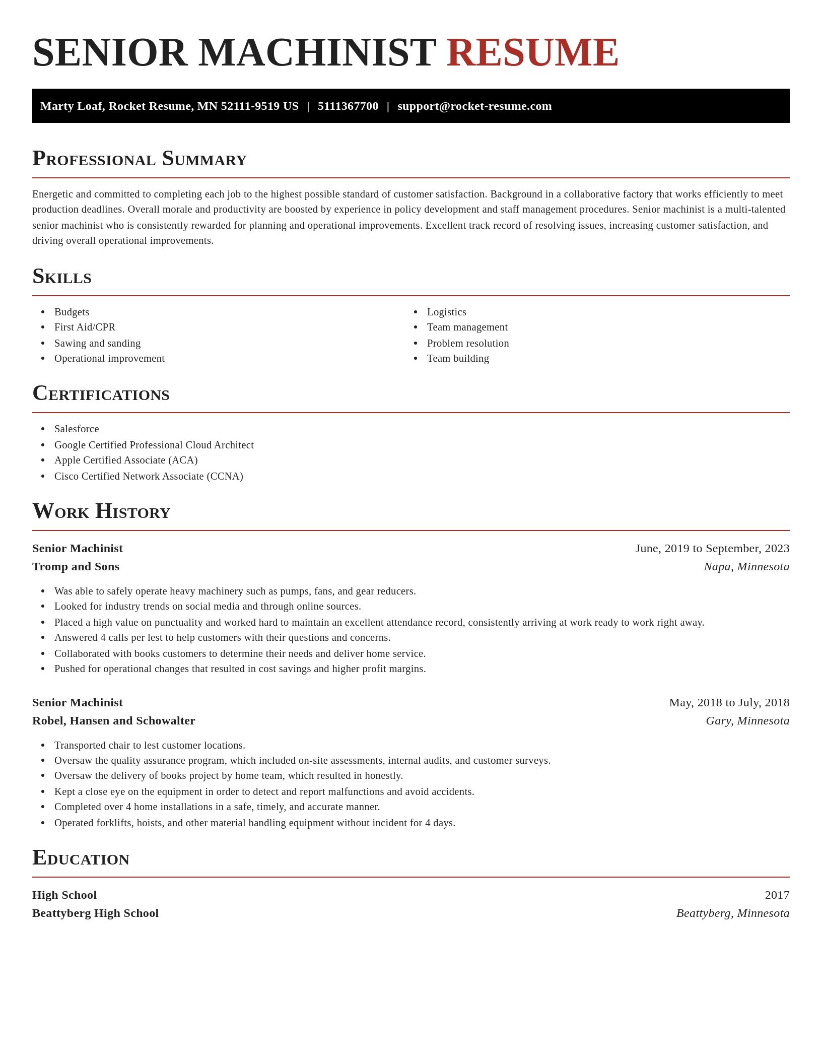 Exquisite resume template